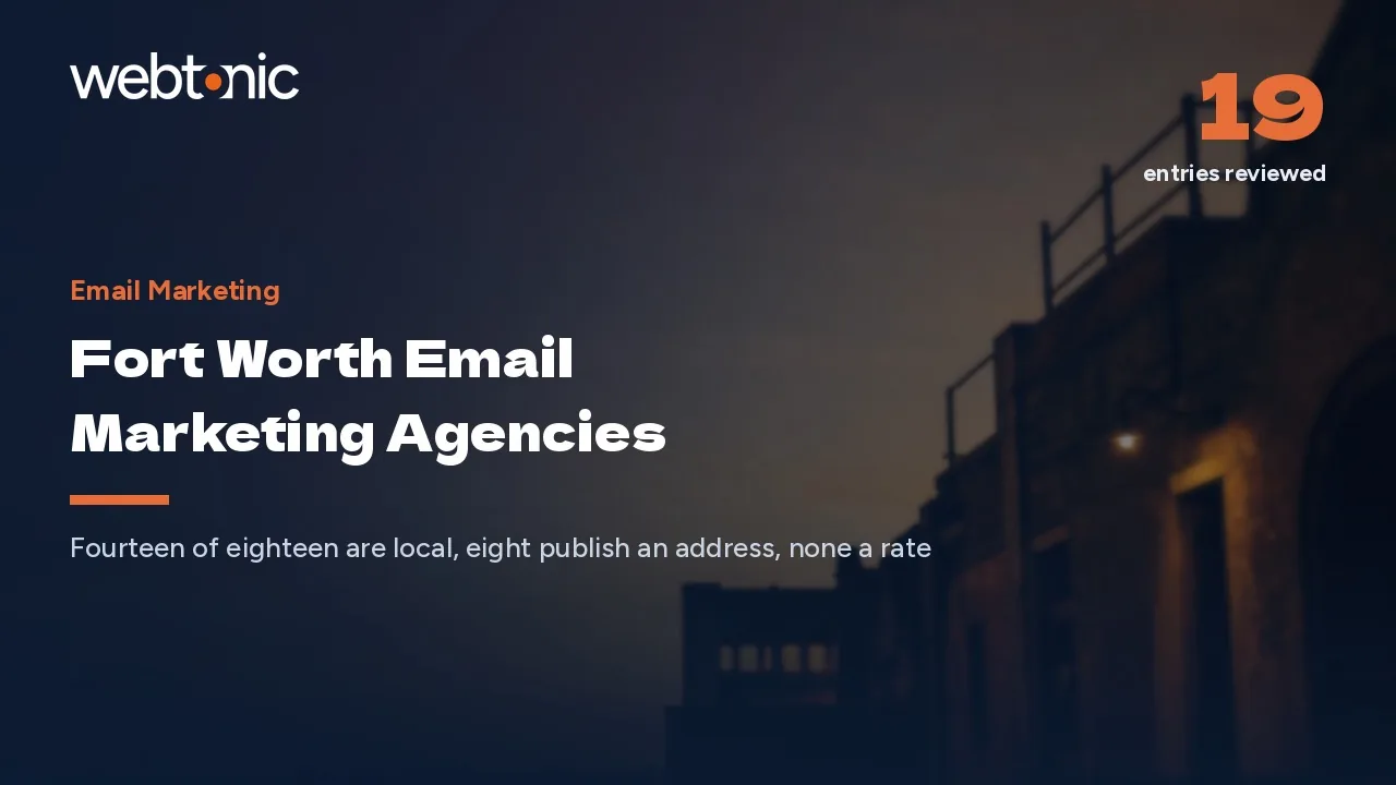 Fort Worth Is Not Dallas: Email Marketing Agencies Compared for 2026 — Web Tonic blog thumbnail