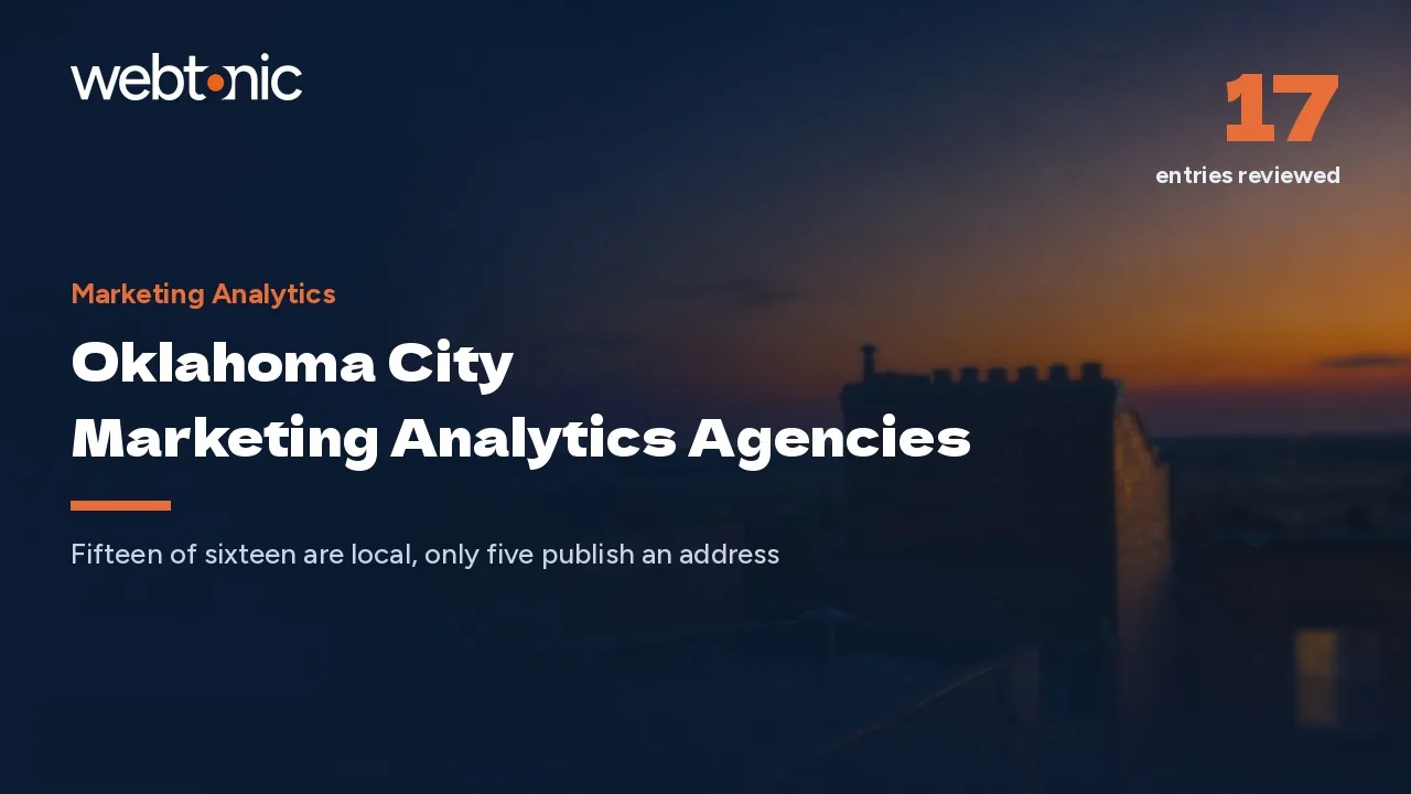 Oklahoma City Analytics Agencies in 2026: Ask for One Number — Web Tonic blog thumbnail