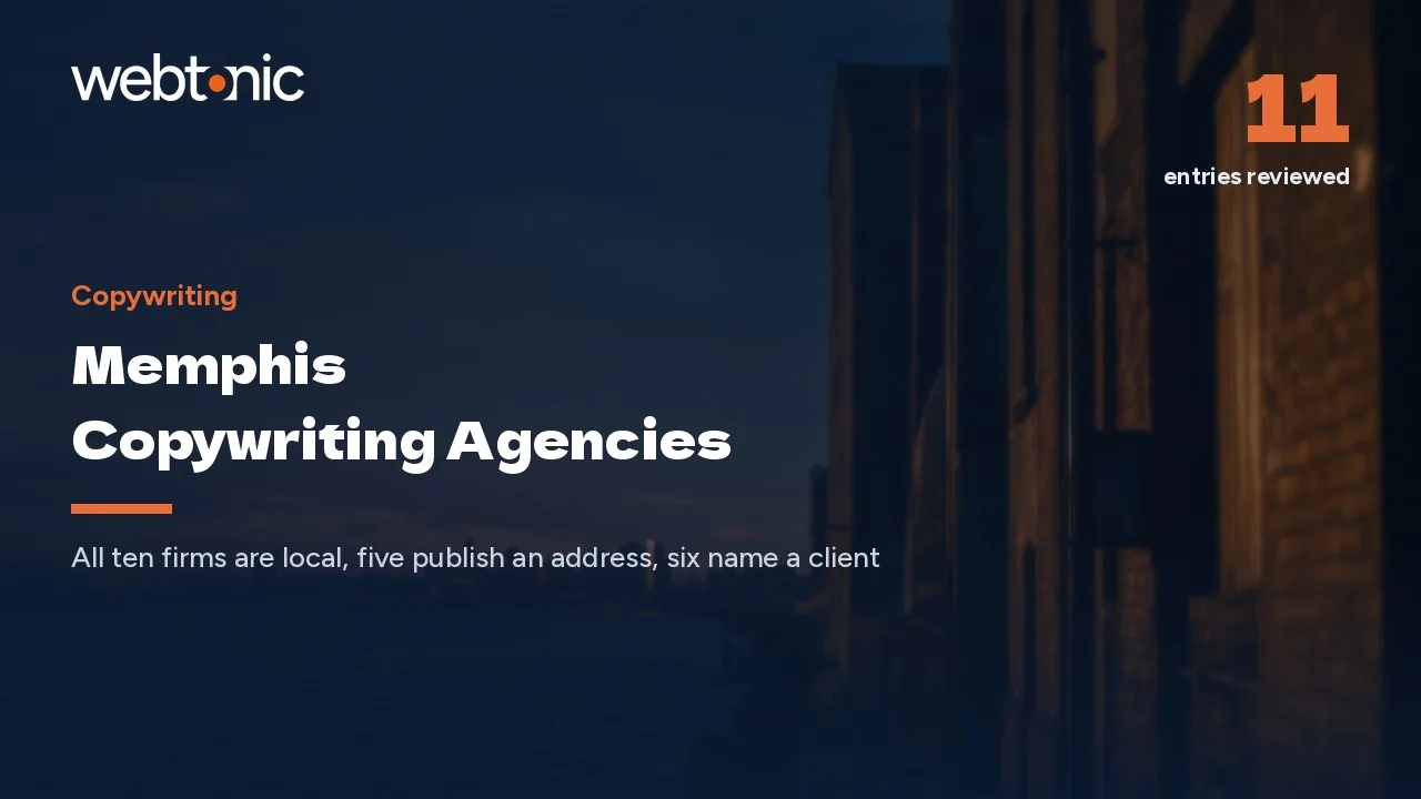 Memphis Copywriting in 2026: Half the Bench Publishes an Address — Web Tonic blog thumbnail