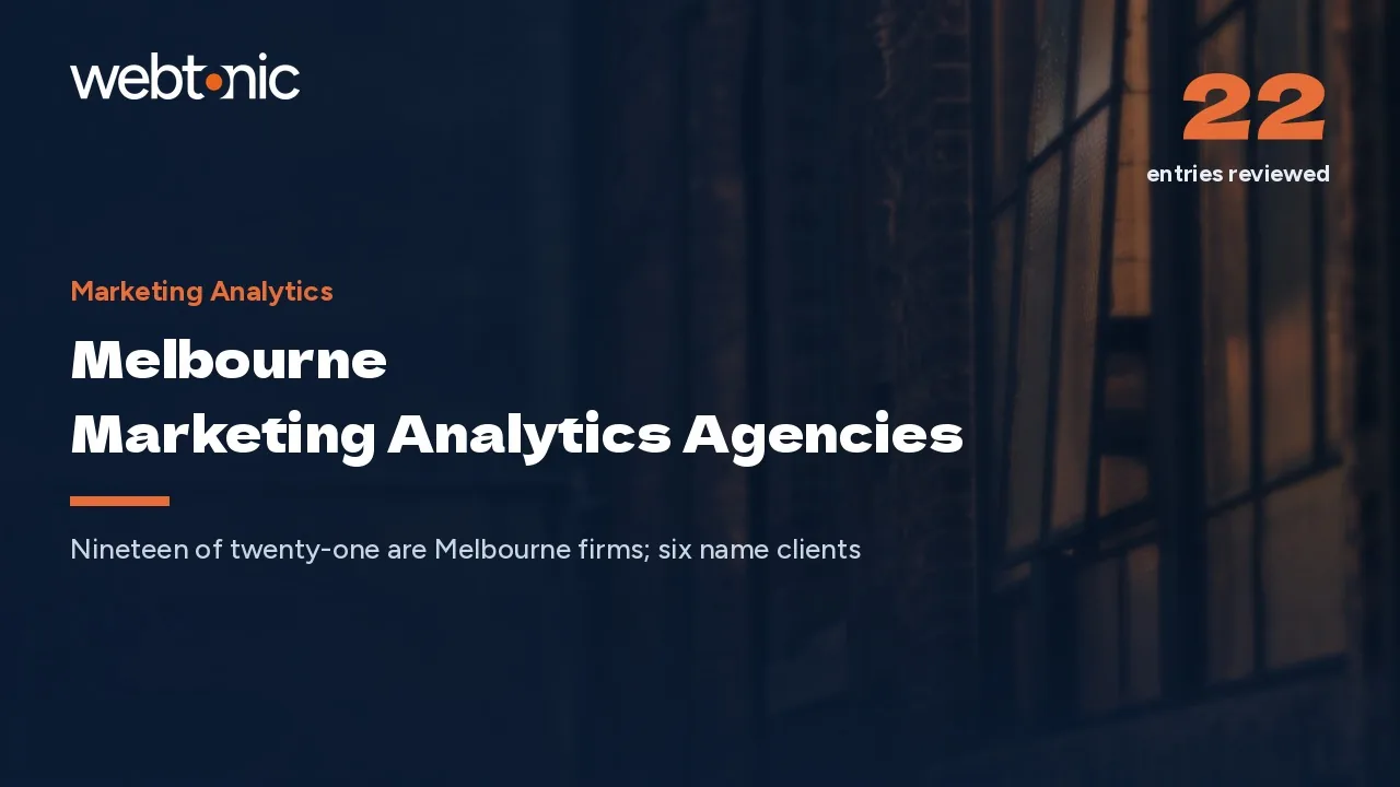 Before the Dashboard: Melbourne Marketing Analytics in 2026 — Web Tonic blog thumbnail