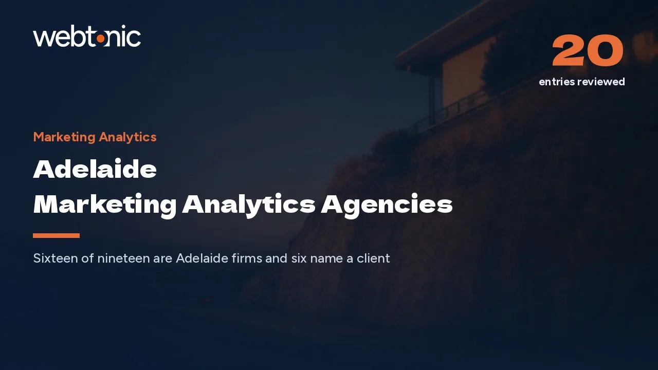 Every Adelaide Analytics Firm Sells the Service in 2026. Six Show a Client — Web Tonic blog thumbnail