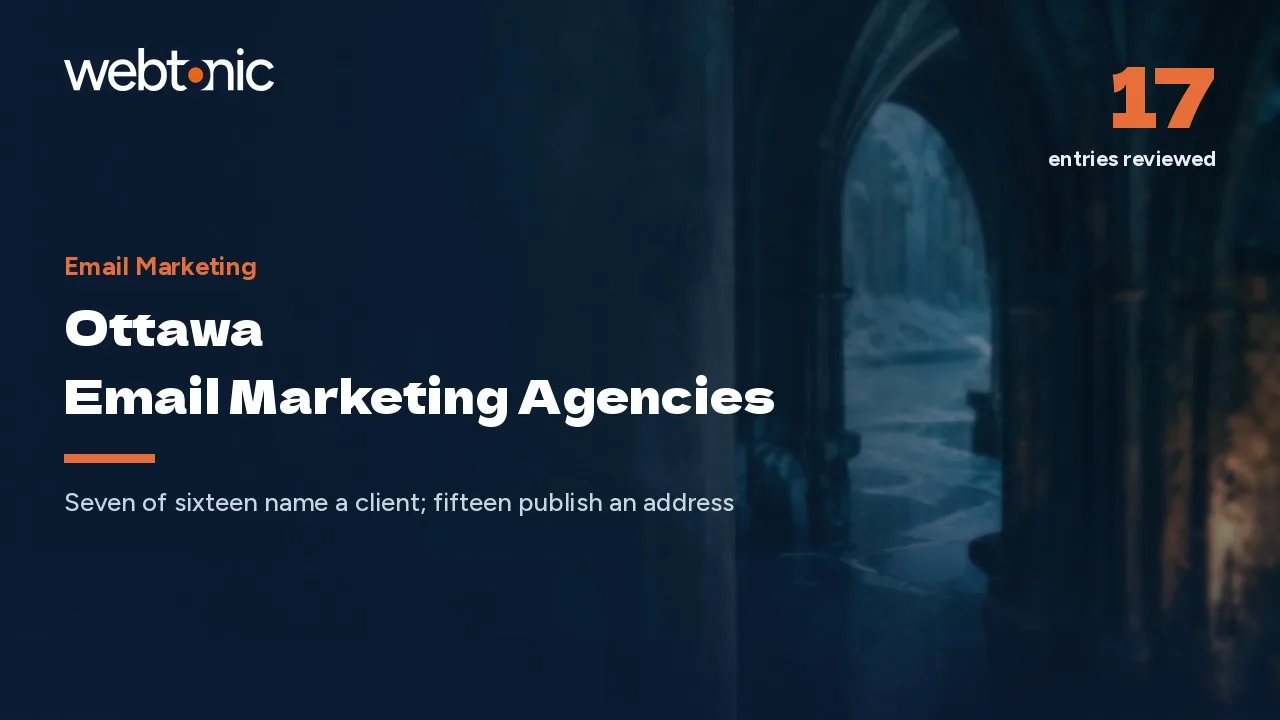 Seven Ottawa Email Marketing Agencies Will Hand You a Reference in 2026 — Web Tonic blog thumbnail