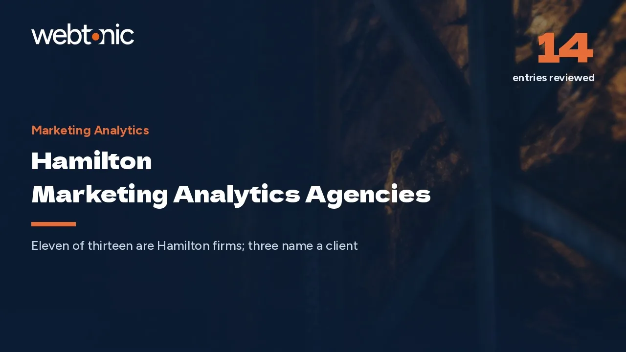 Measure the Won Deal: Hamilton Marketing Analytics Agencies in 2026 — Web Tonic blog thumbnail