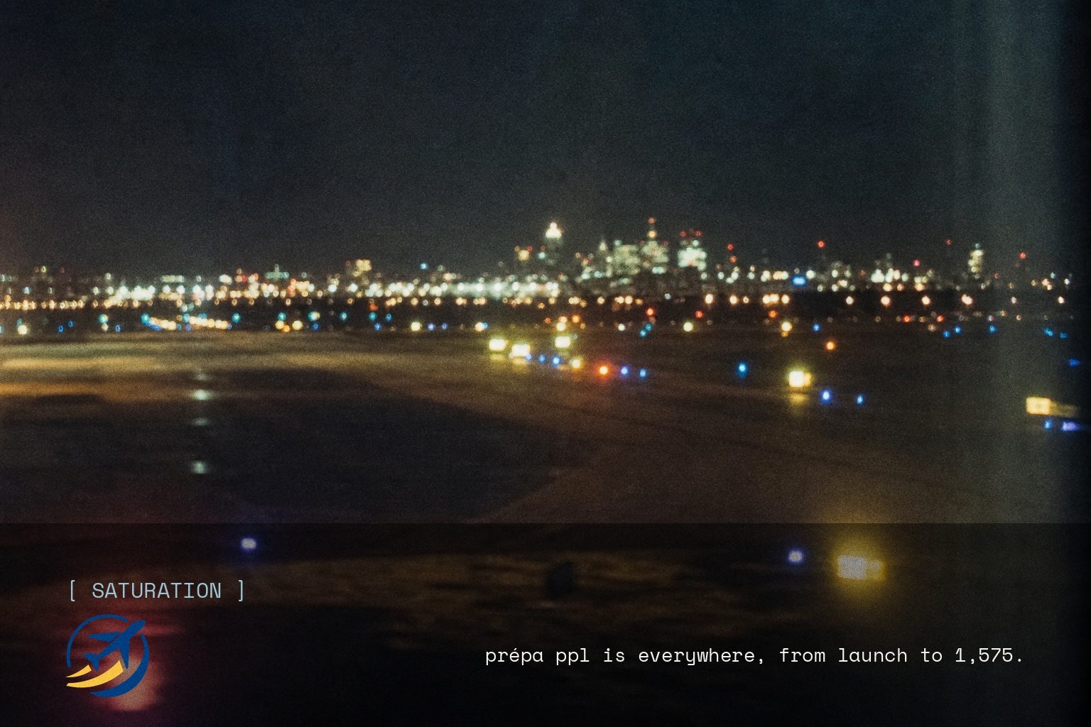 Prépa PPL brand campaign image, night scene shot on film