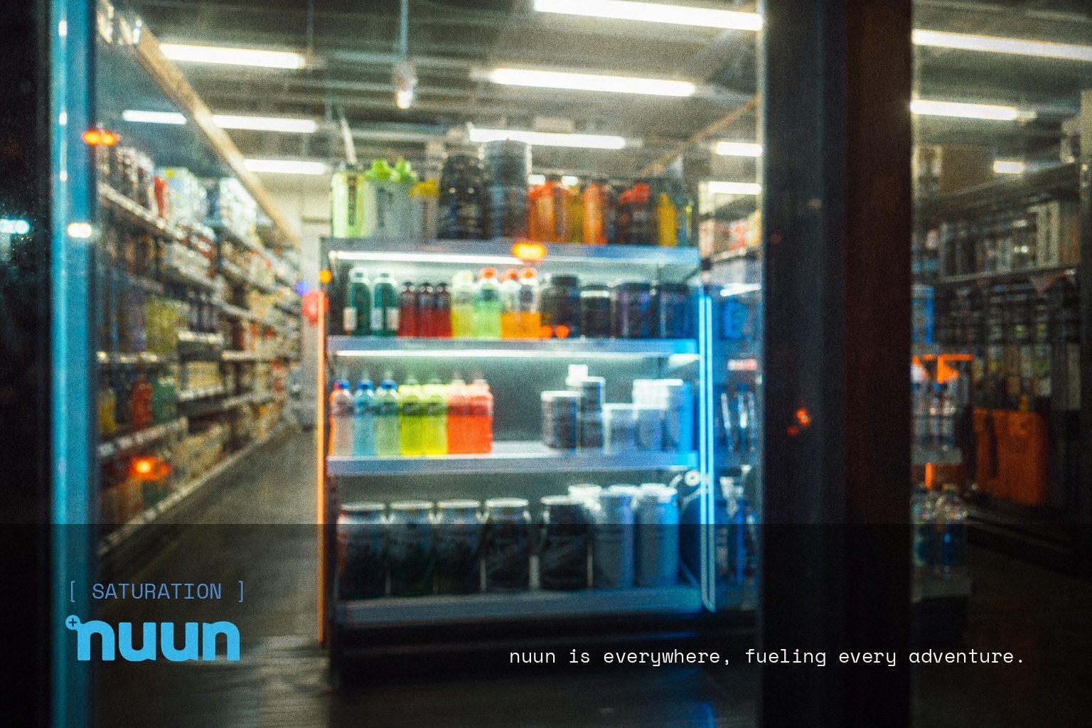 Nuun — Nestlé brand campaign image, night scene shot on film