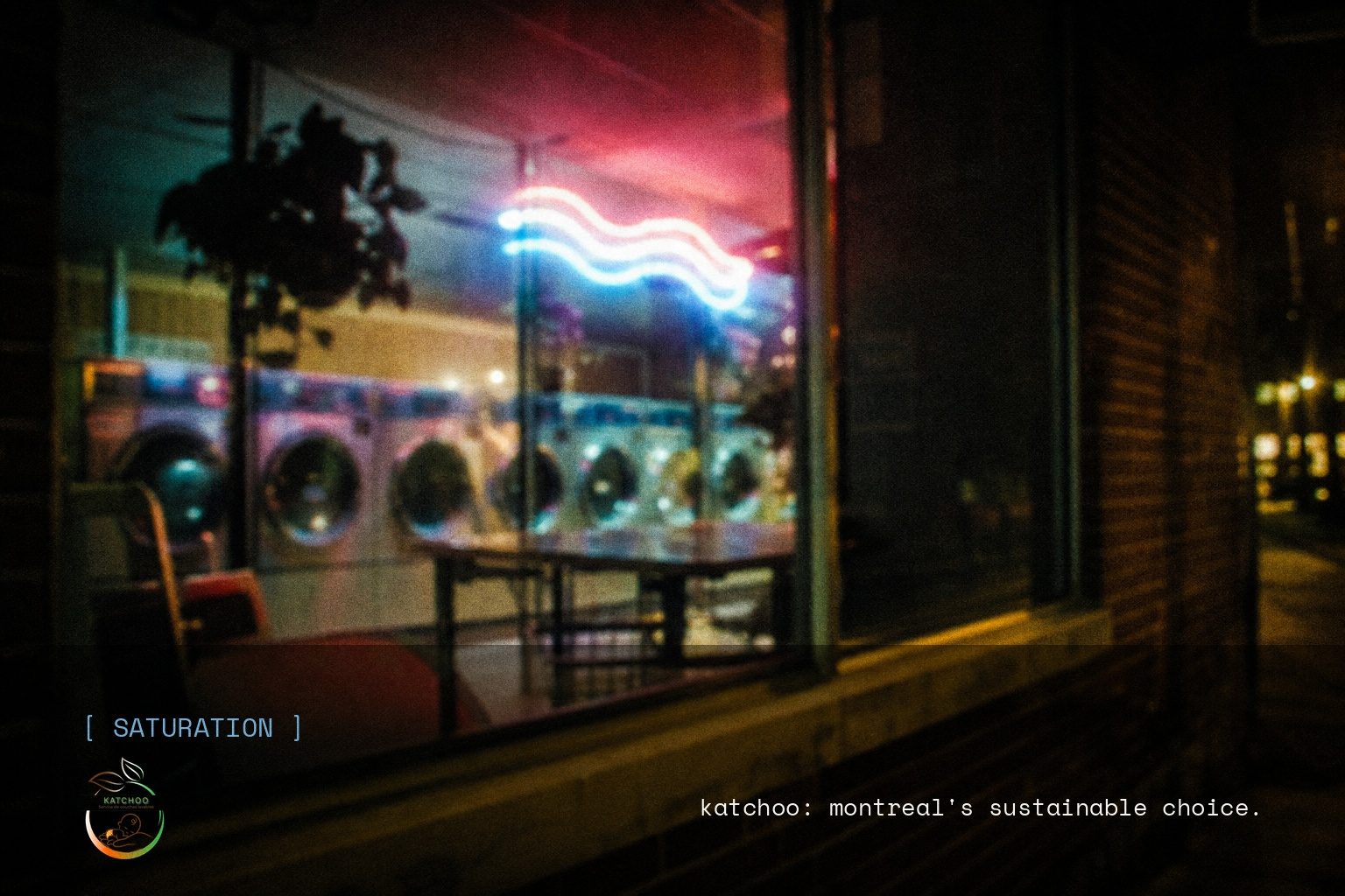 Katchoo brand campaign image, night scene shot on film