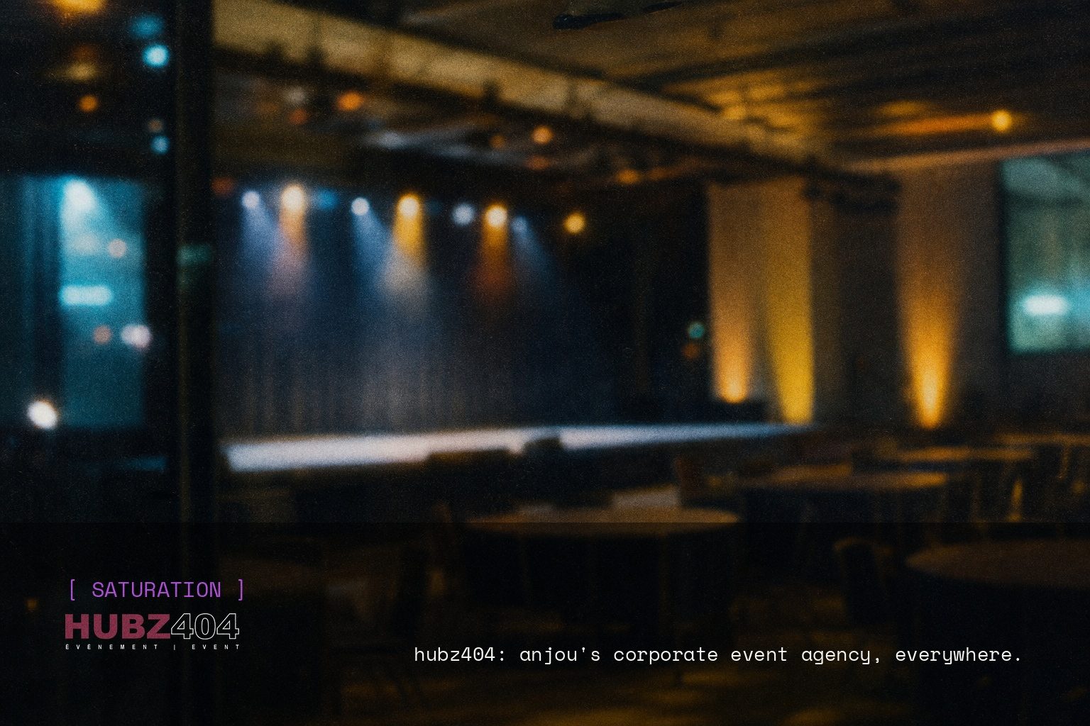 HUBZ404 brand campaign image, night scene shot on film