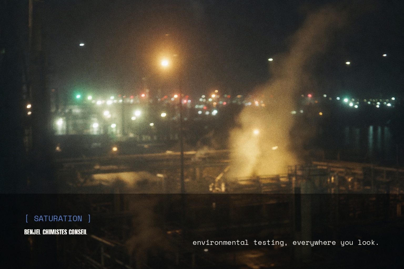 Benjel campaign render: blurred night street scene