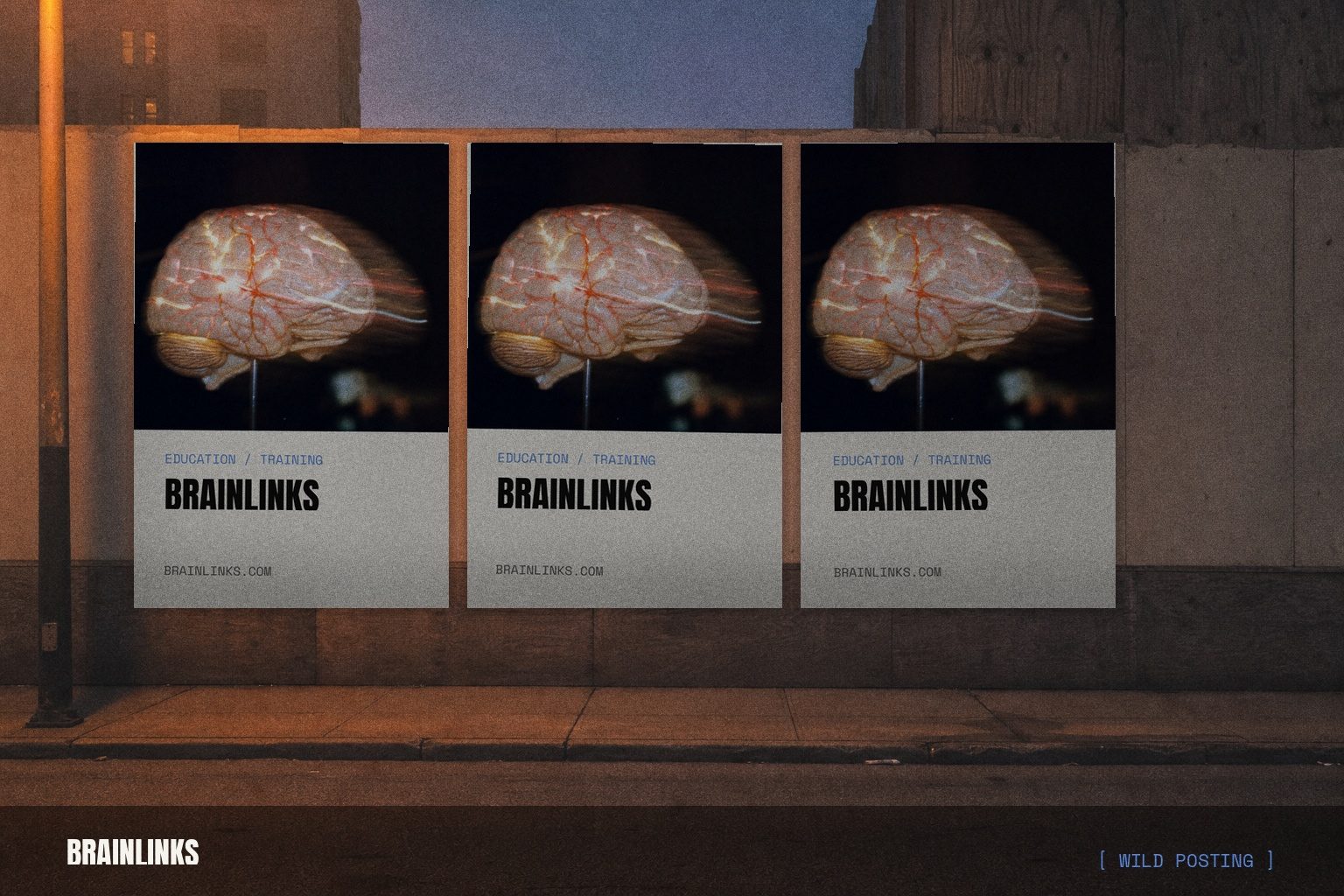 BrainLinks wild posting wall