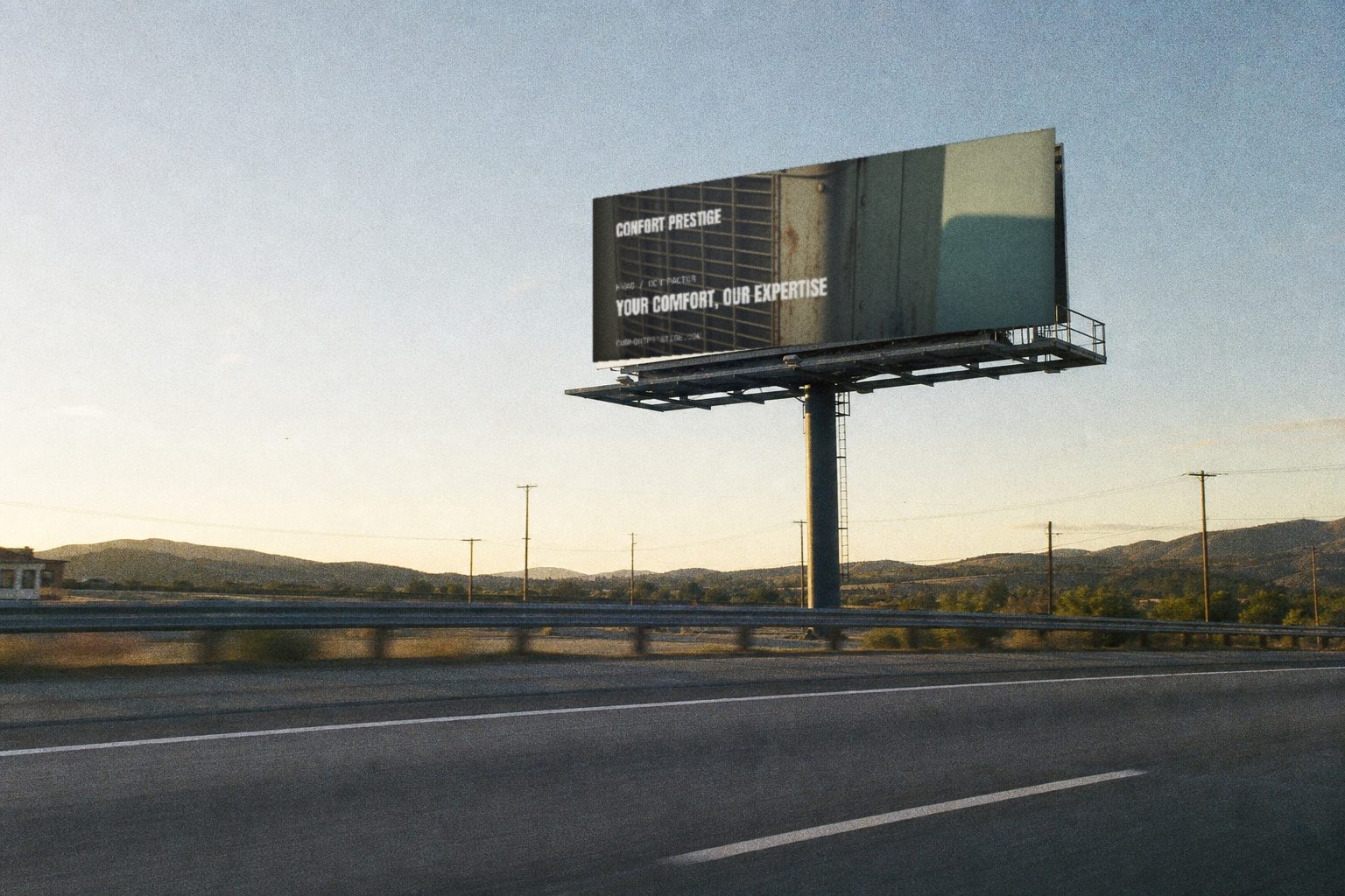 Confort Prestige highway billboard