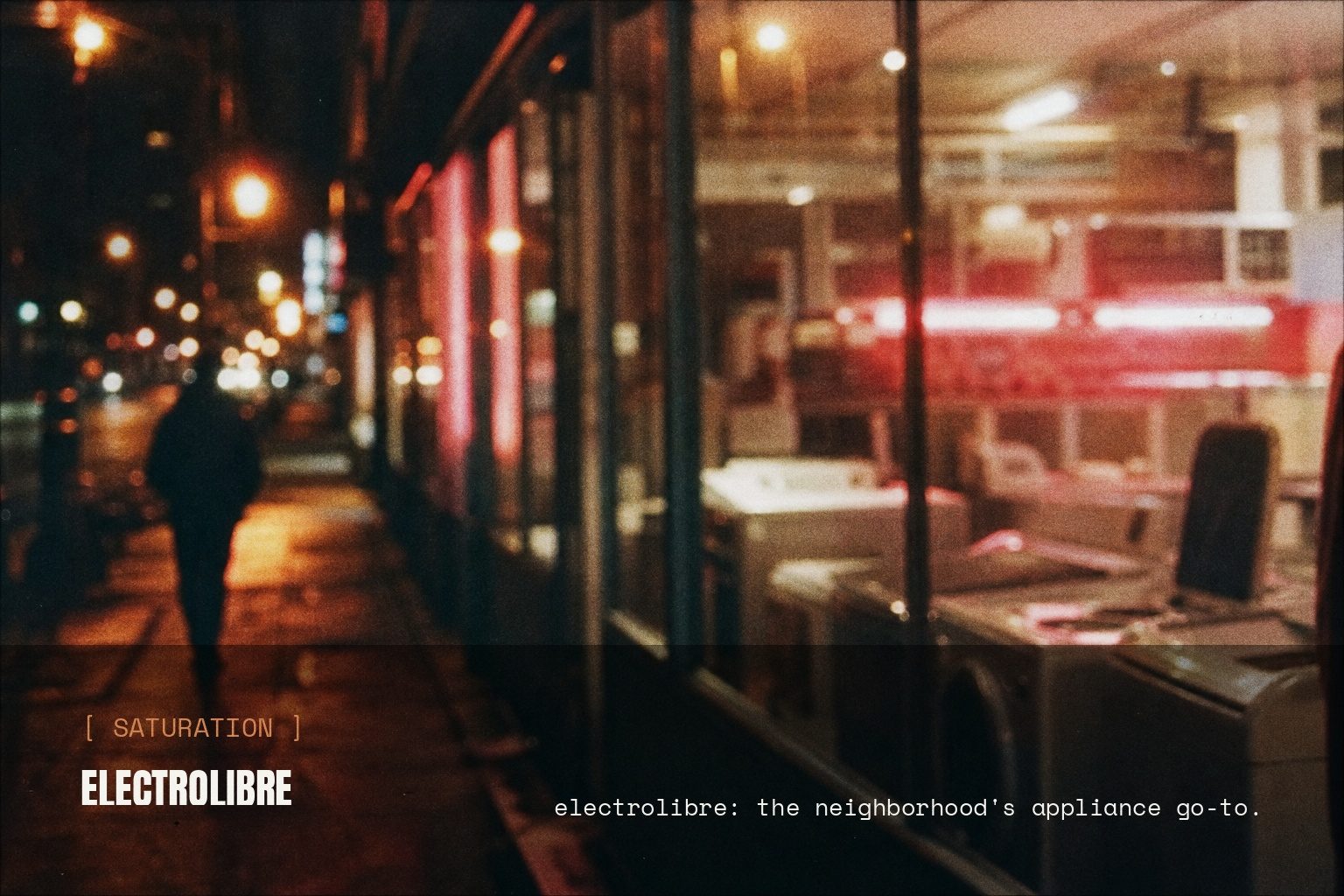 Blurred night scene