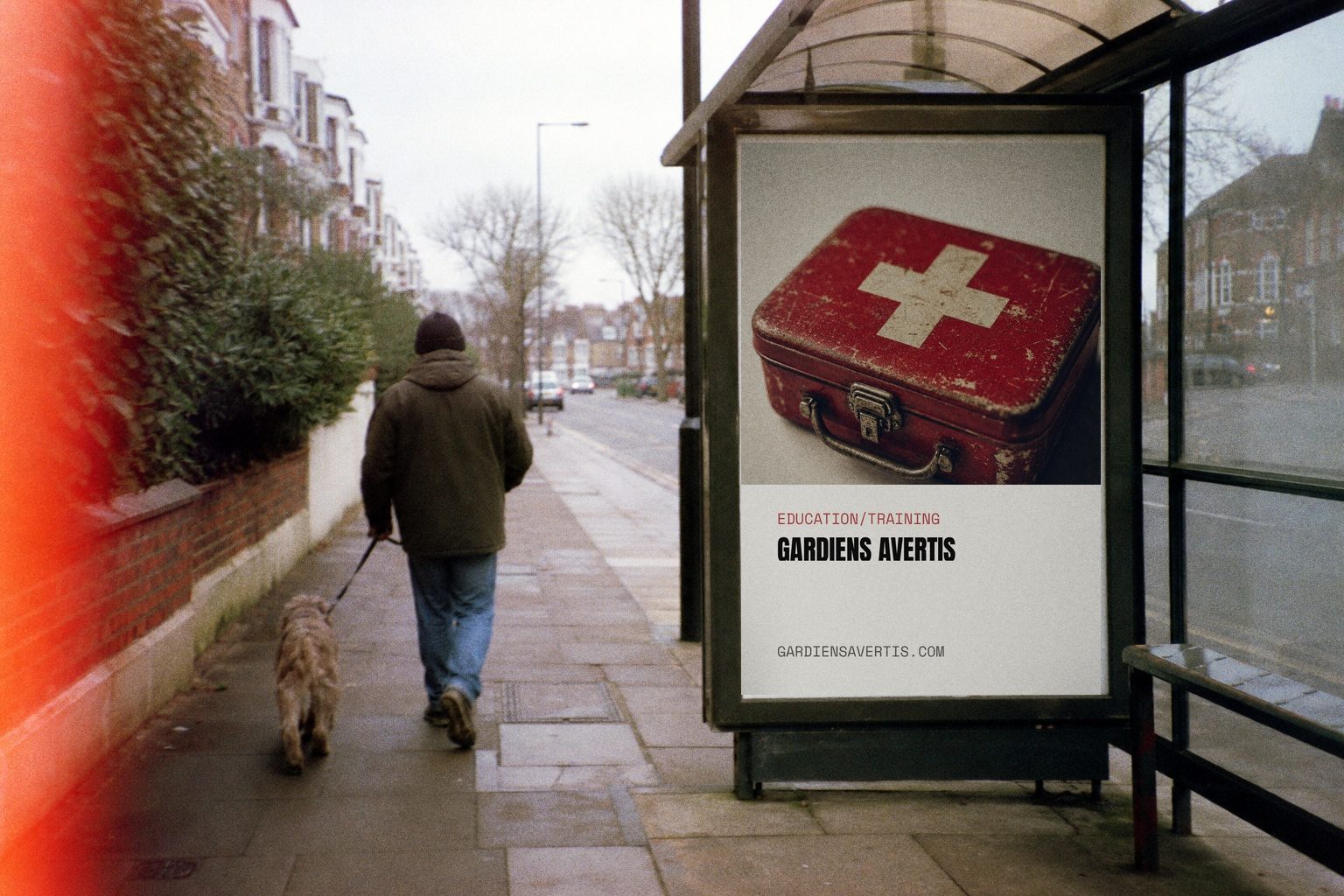 Affiche d'abribus de la campagne