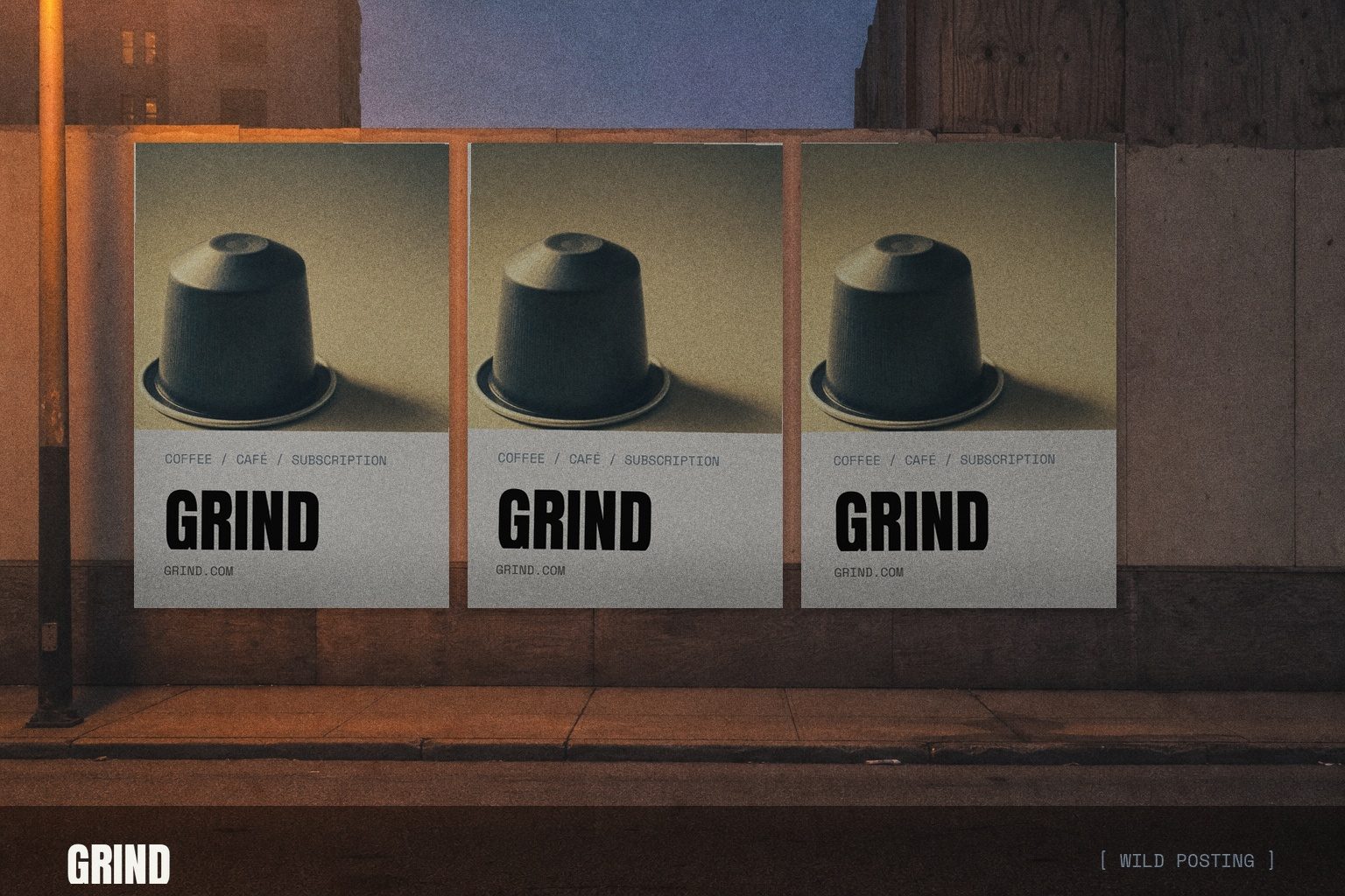 Grind wild posting campaign render