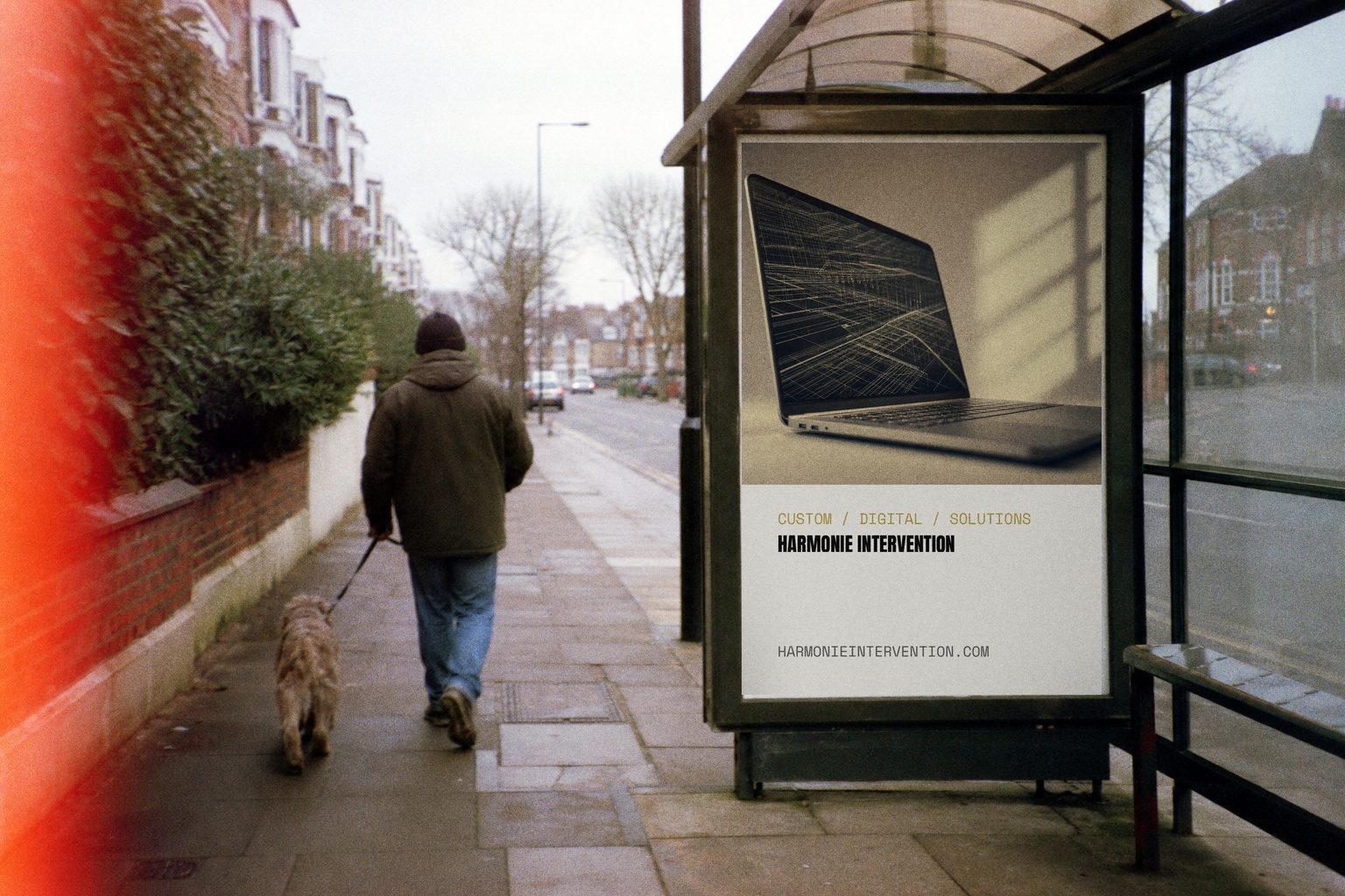 Harmonie bus shelter poster