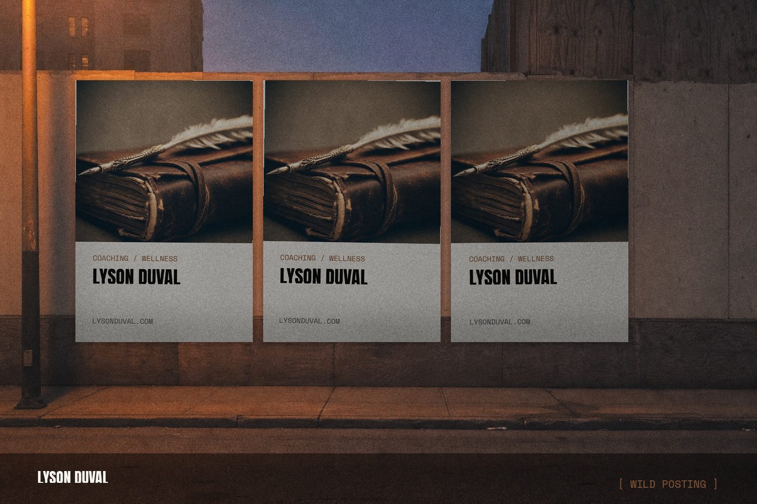 Lyson Duval wild posting wall