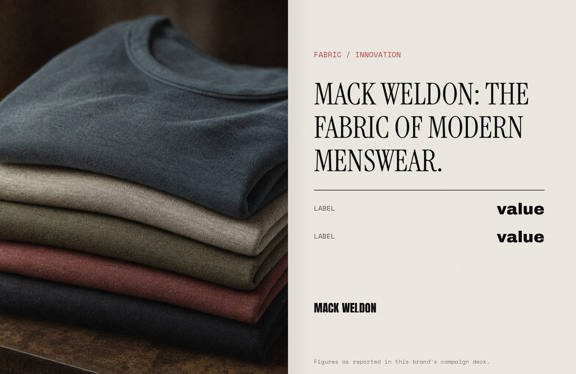 Mack Weldon press spread