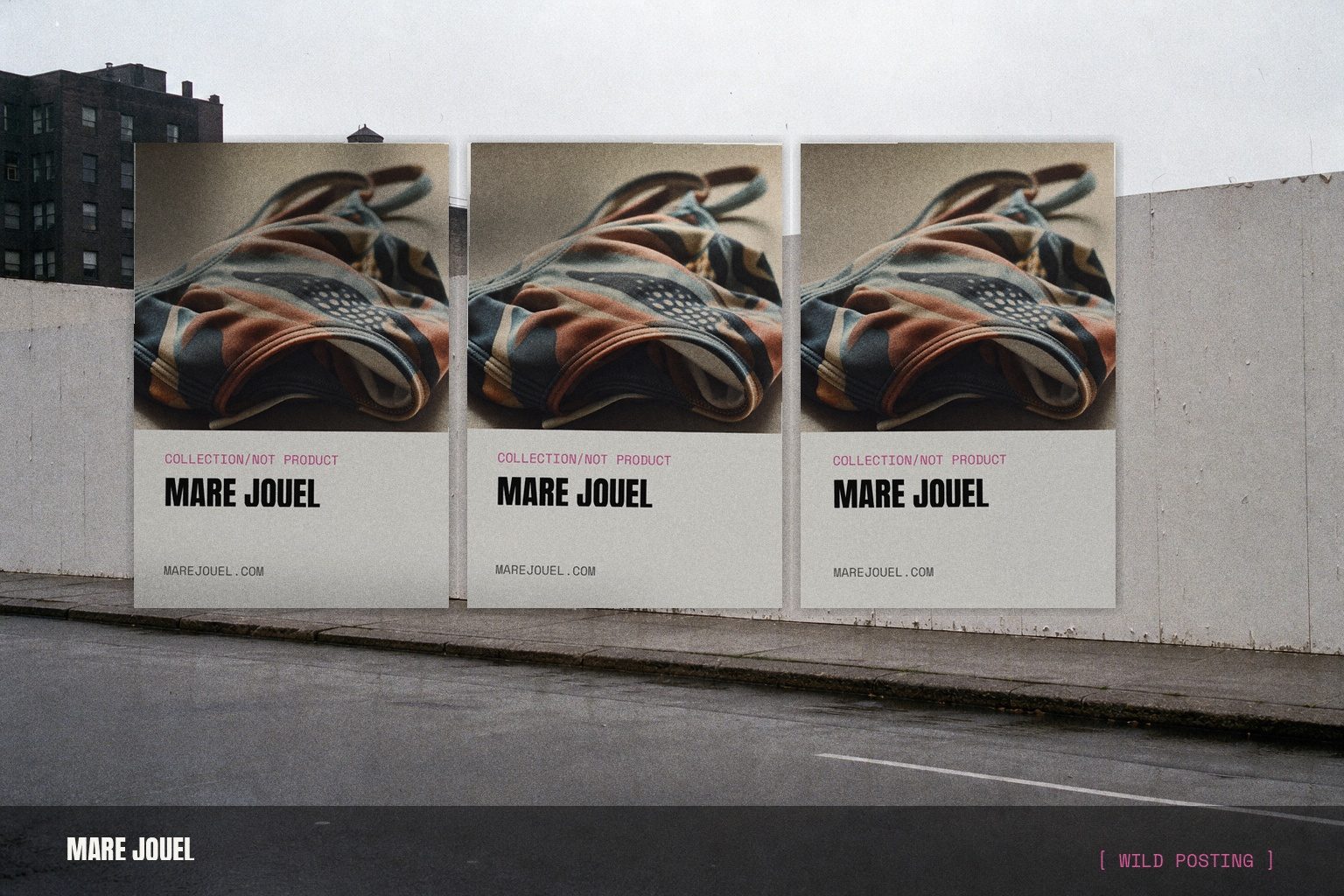 Mare Jouel wild posting campaign render