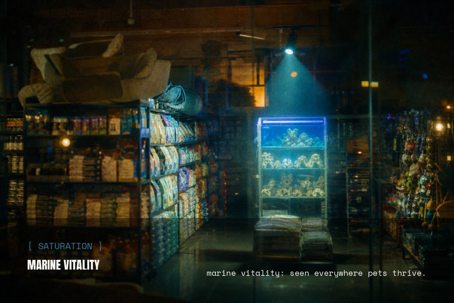 Marine Vitality night street campaign render