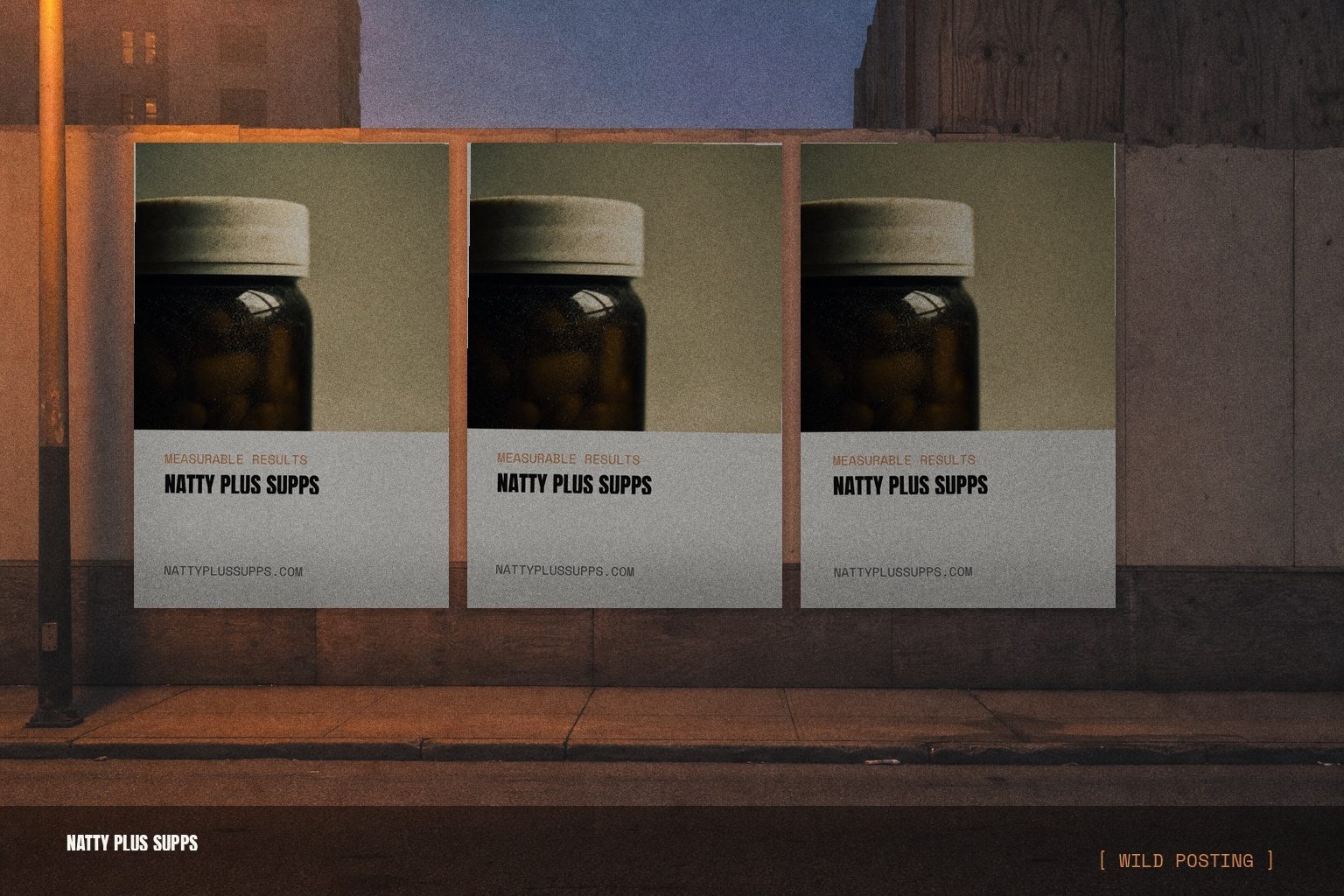 NattyPlus wild posting campaign