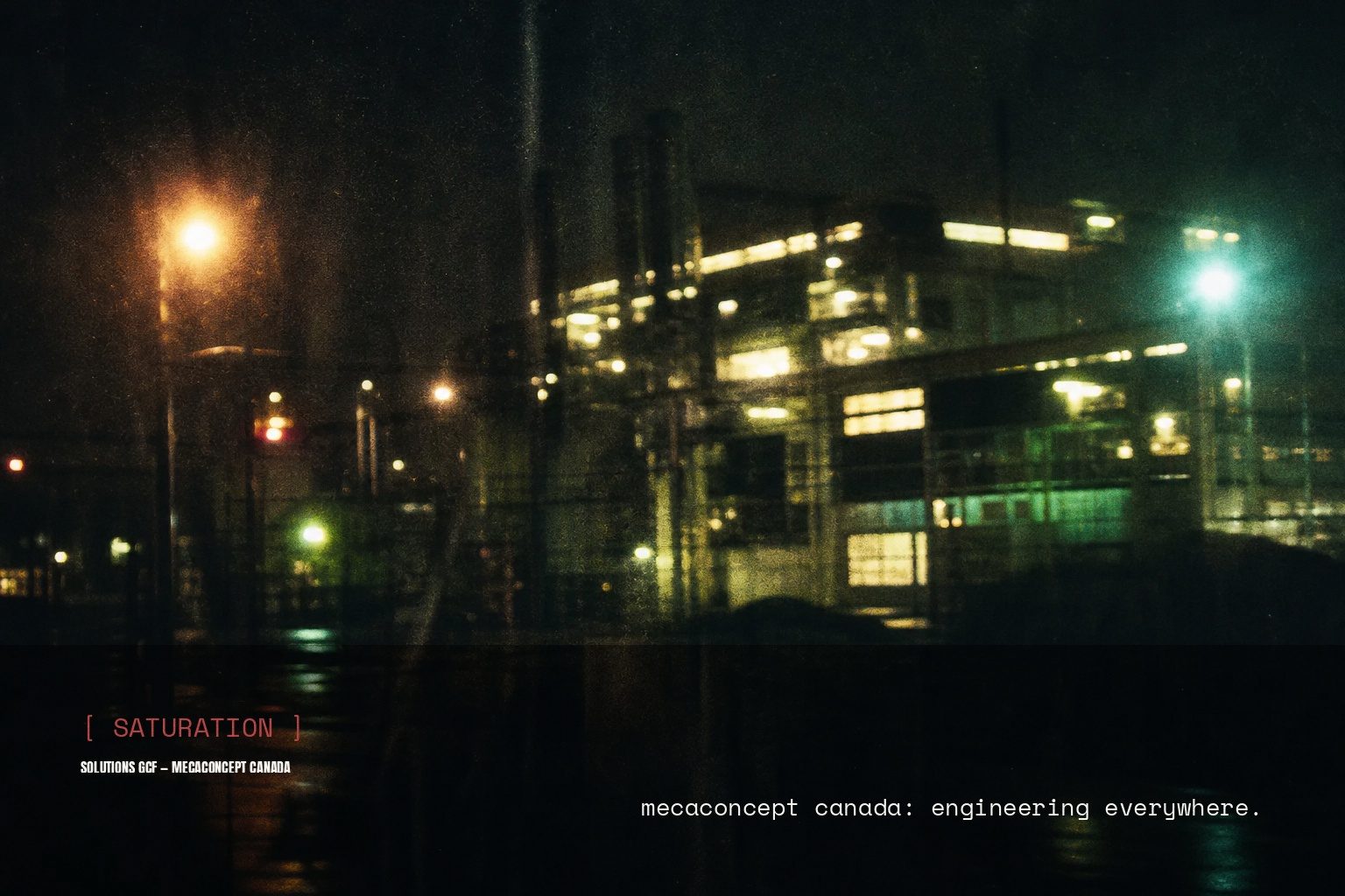 Mecaconcept campaign render — blurred night street scene