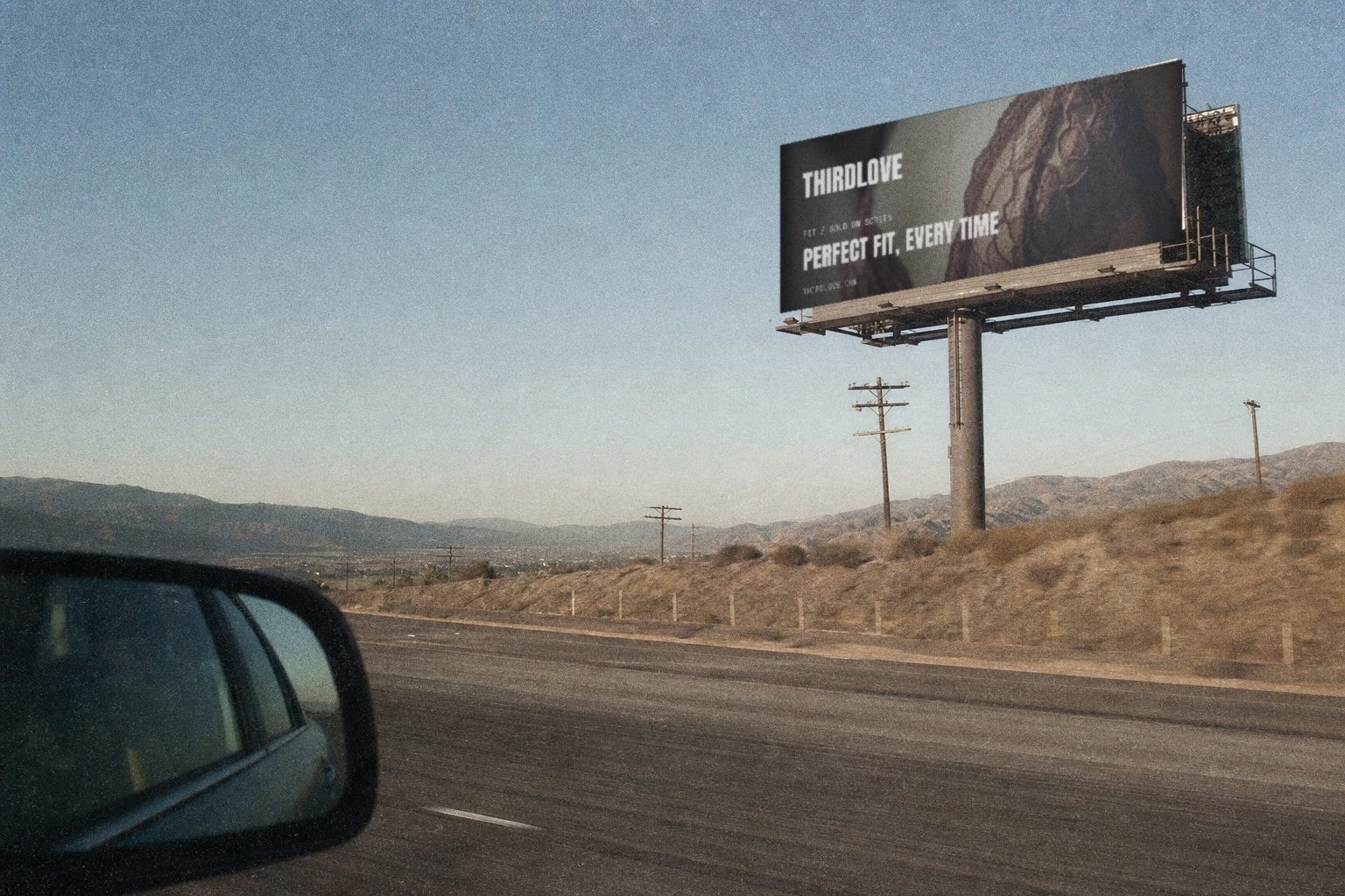 ThirdLove highway billboard render