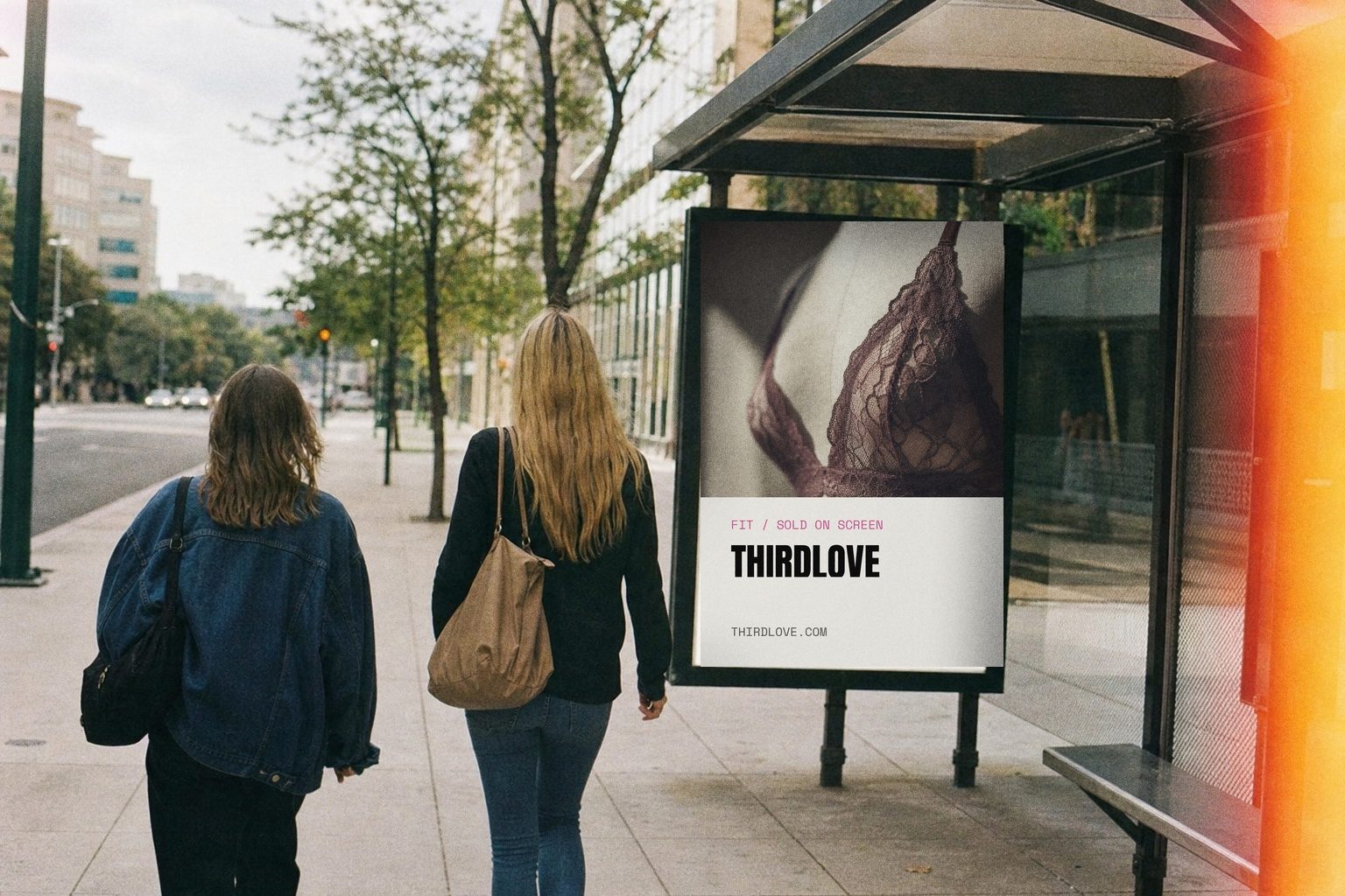 ThirdLove bus shelter poster render