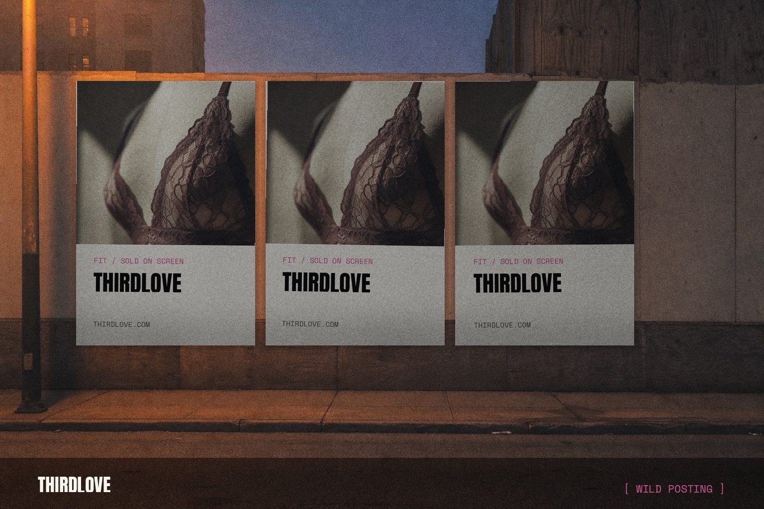 ThirdLove wild posting campaign render