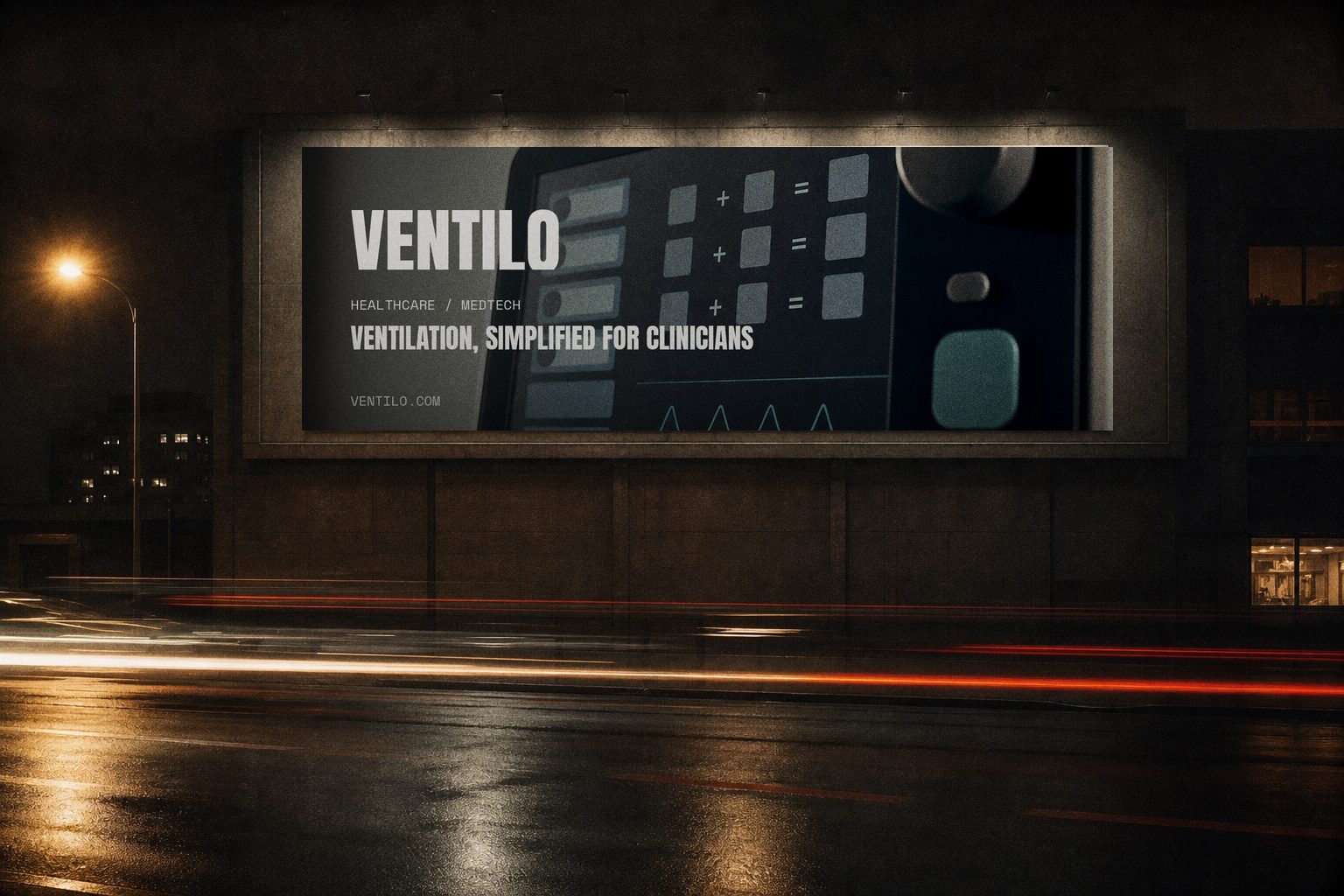 Billboard at night