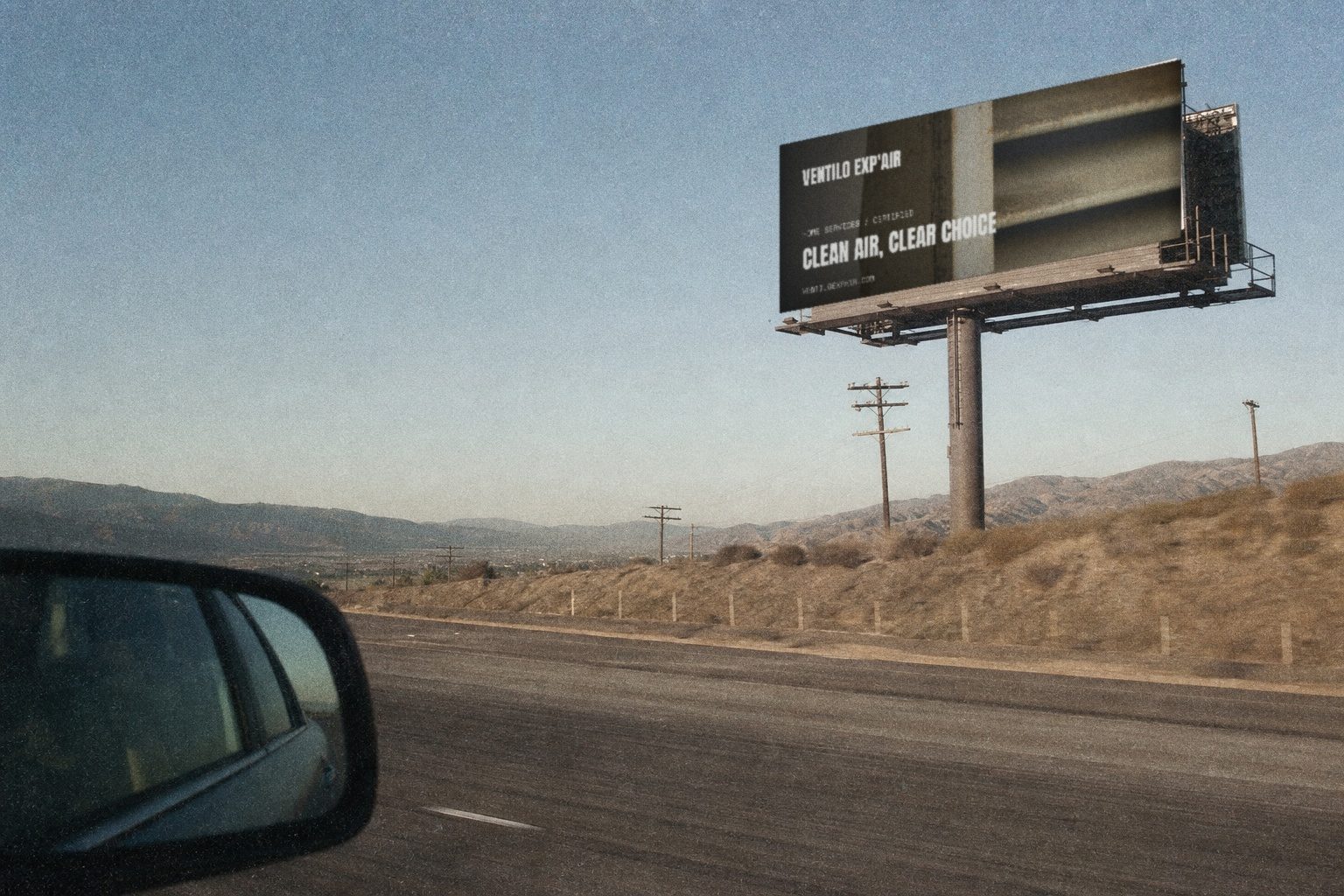 Ventilo Exp'Air highway billboard
