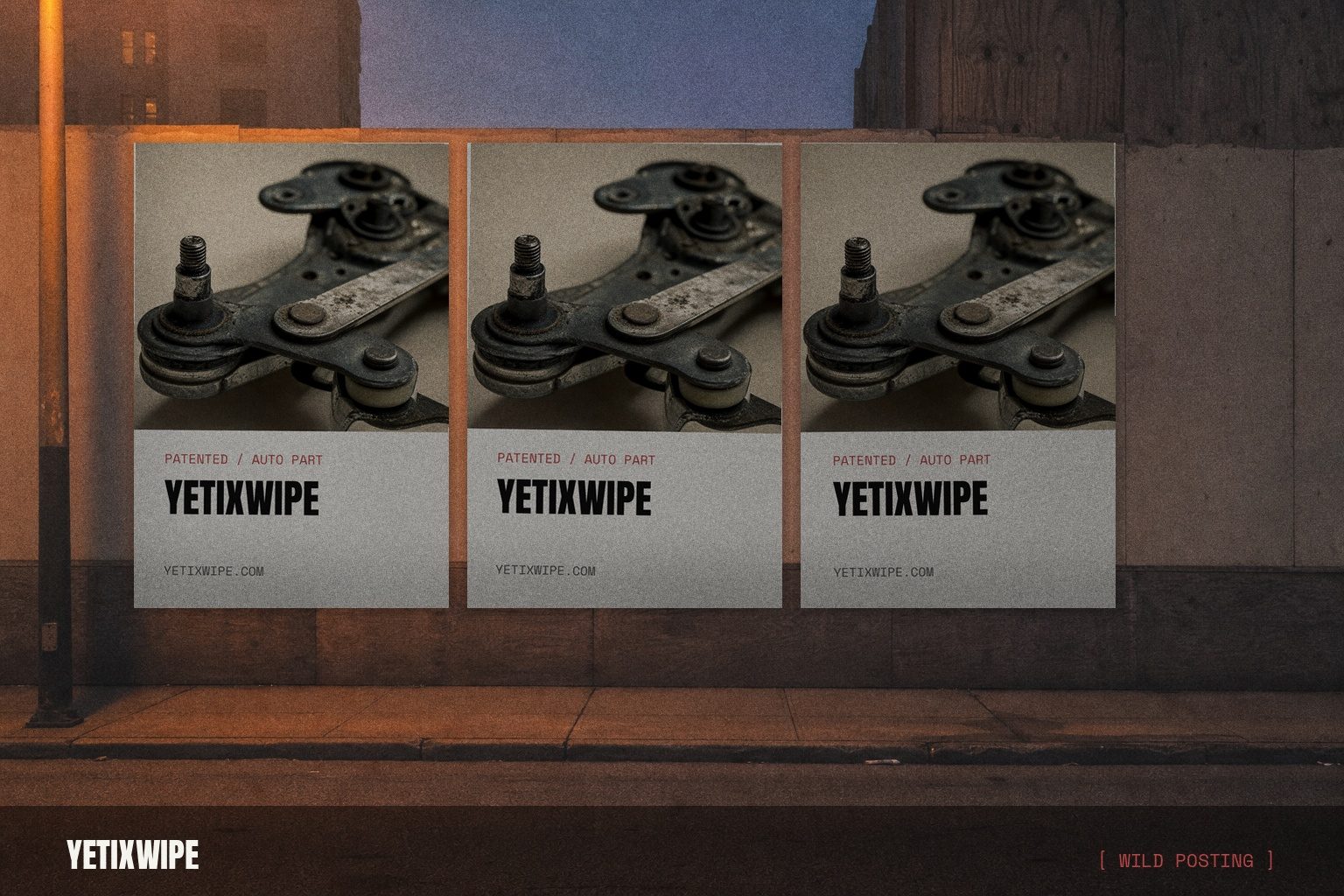 YETIXWIPE wild posting wall