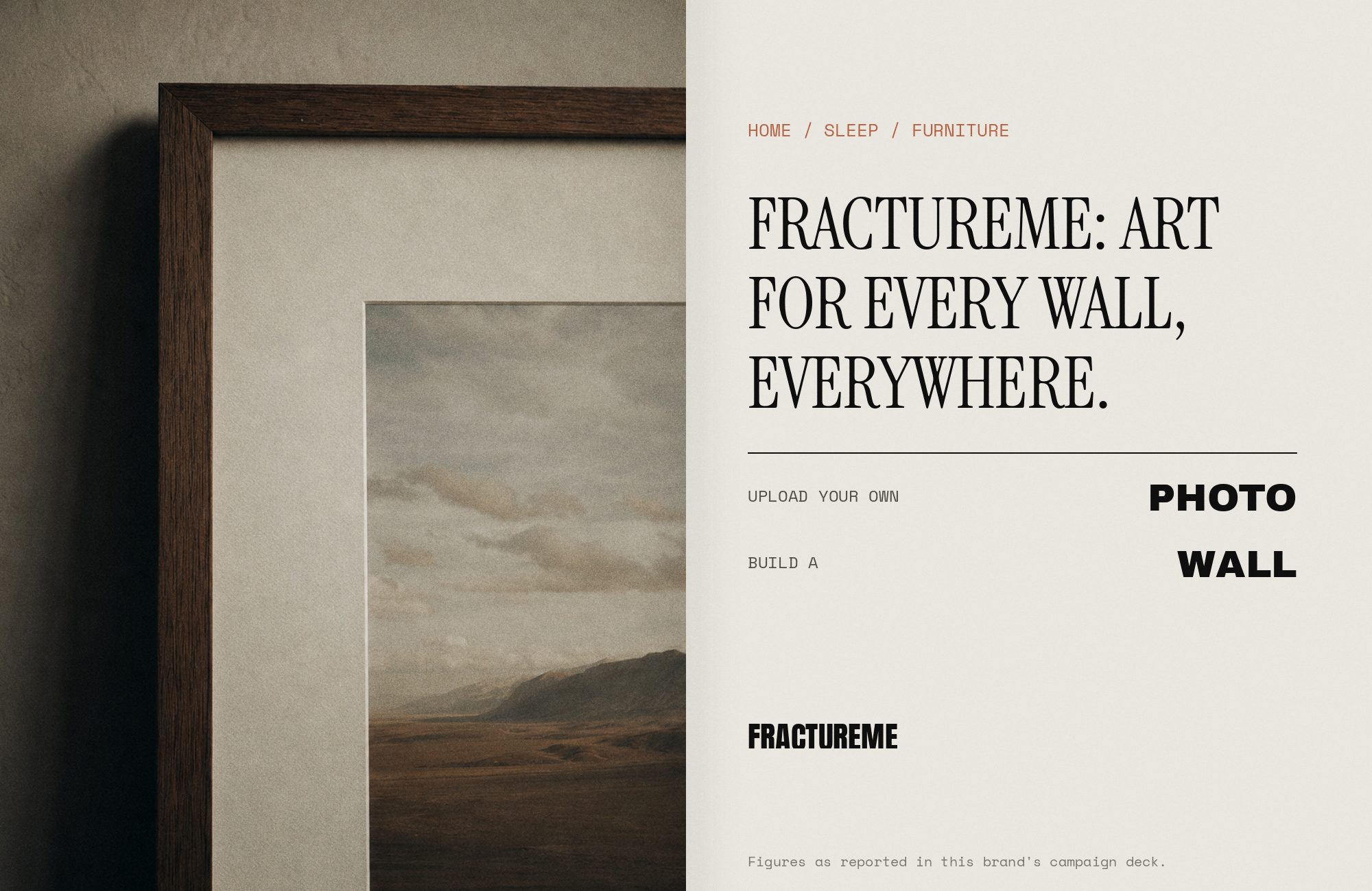 Fracture campaign render — press spread