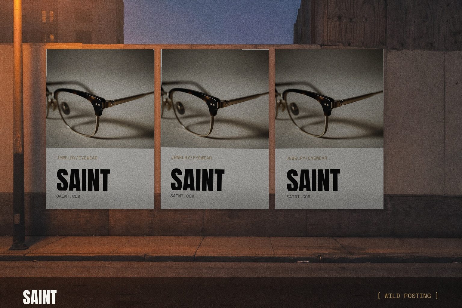 SAINT wild posting campaign