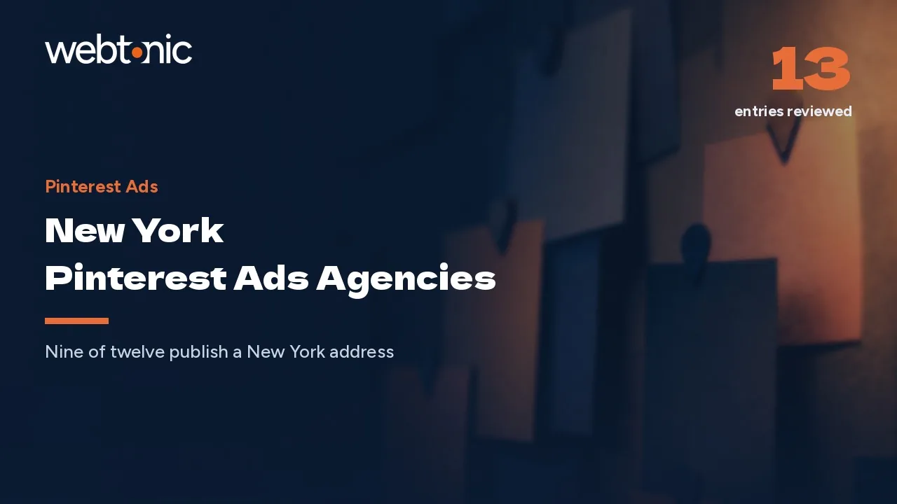 Pinterest Ads in New York in 2026: A Paid Social Bench — Web Tonic blog thumbnail