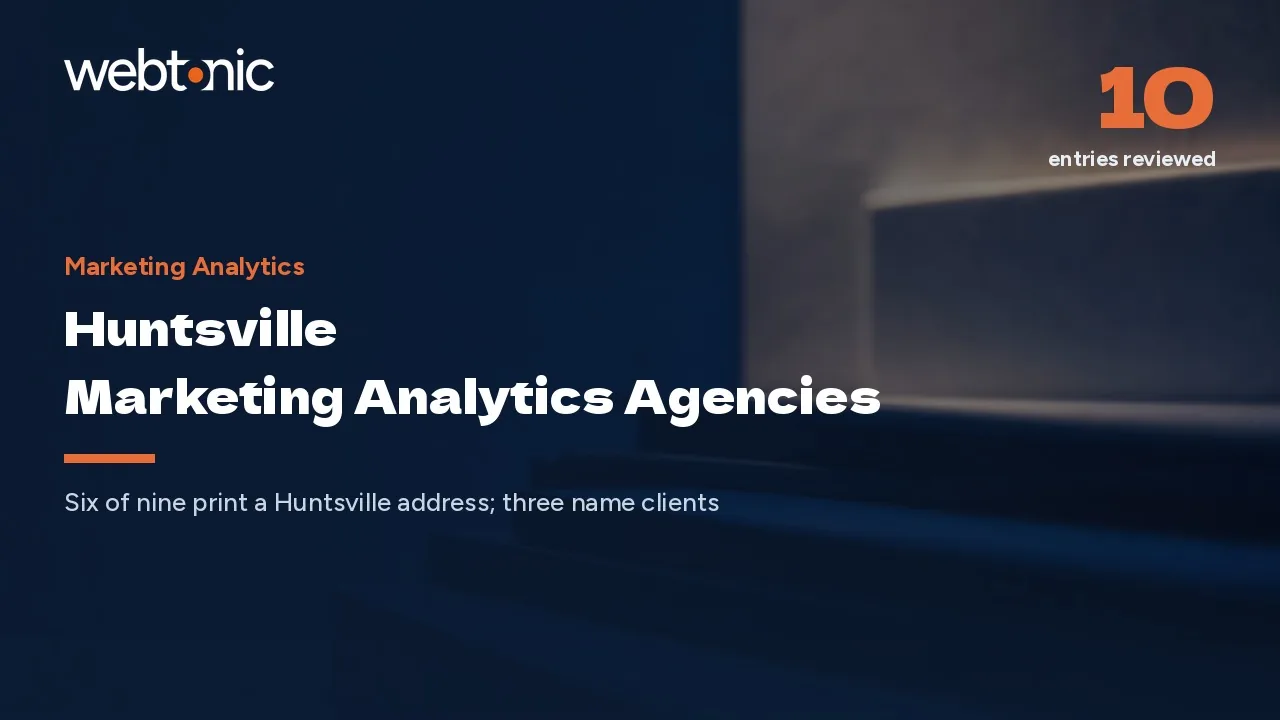 Nine Huntsville Analytics Firms Cleared Our 2026 Check — Web Tonic blog thumbnail