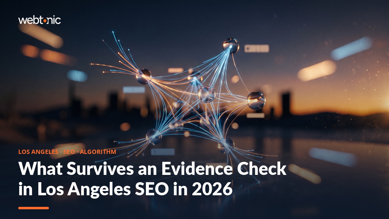 What Survives an Evidence Check in Los Angeles SEO in 2026 — Web Tonic blog thumbnail