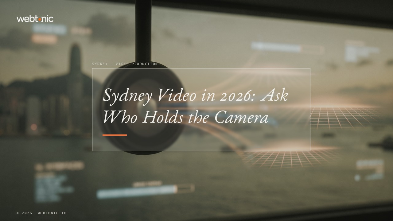 Sydney Video in 2026: Ask Who Holds the Camera — Web Tonic blog thumbnail