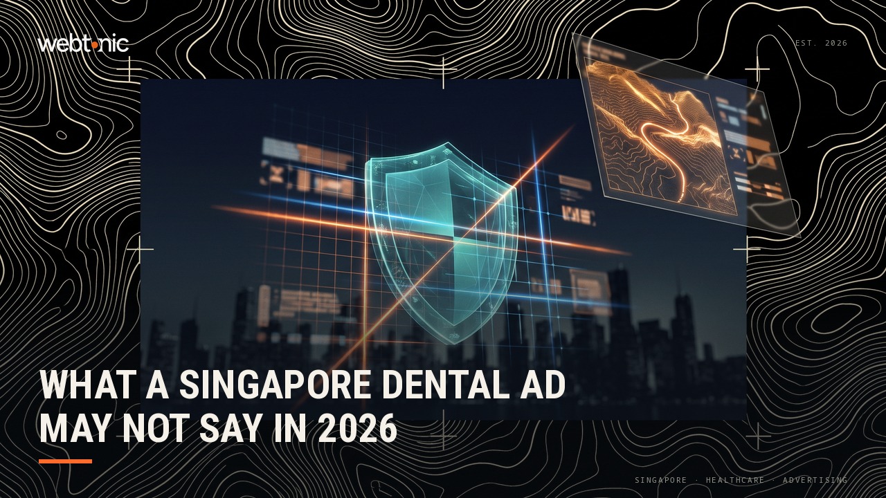 What a Singapore Dental Ad May Not Say in 2026 — Web Tonic blog thumbnail