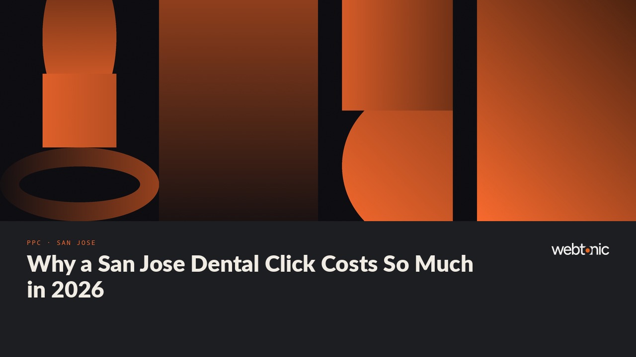 Why a San Jose Dental Click Costs So Much in 2026 — Web Tonic blog thumbnail