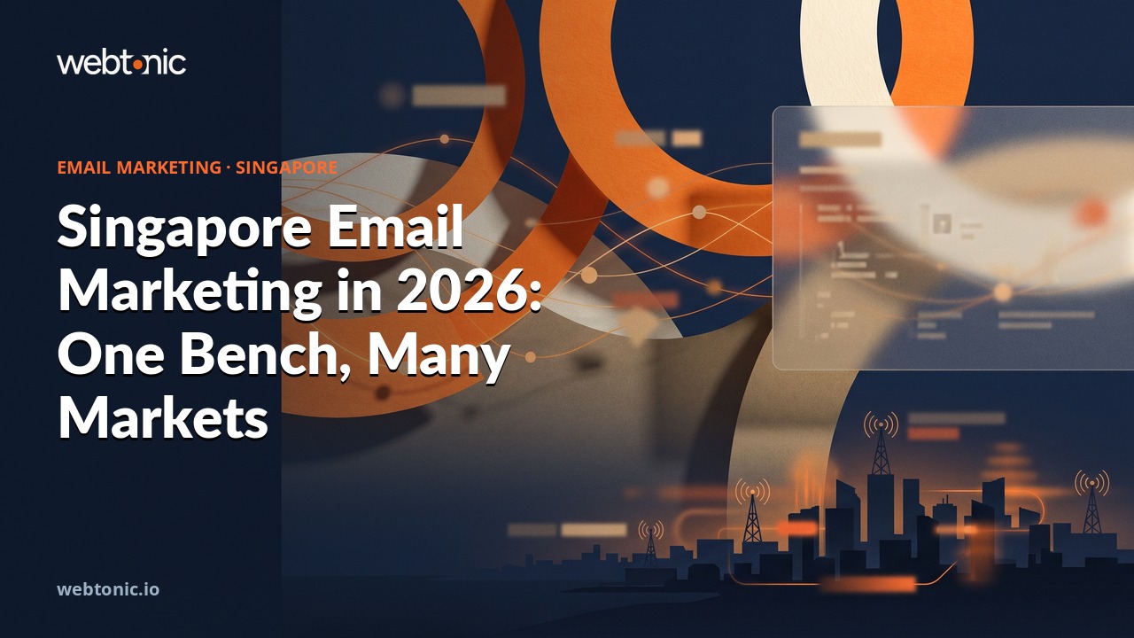 Singapore Email Marketing in 2026: One Bench, Many Markets — Web Tonic blog thumbnail