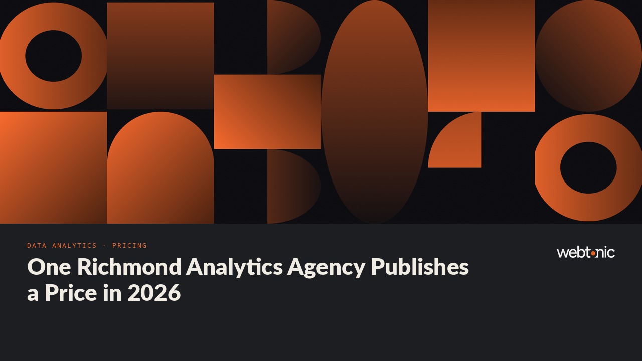One Richmond Analytics Agency Publishes a Price in 2026 — Web Tonic blog thumbnail