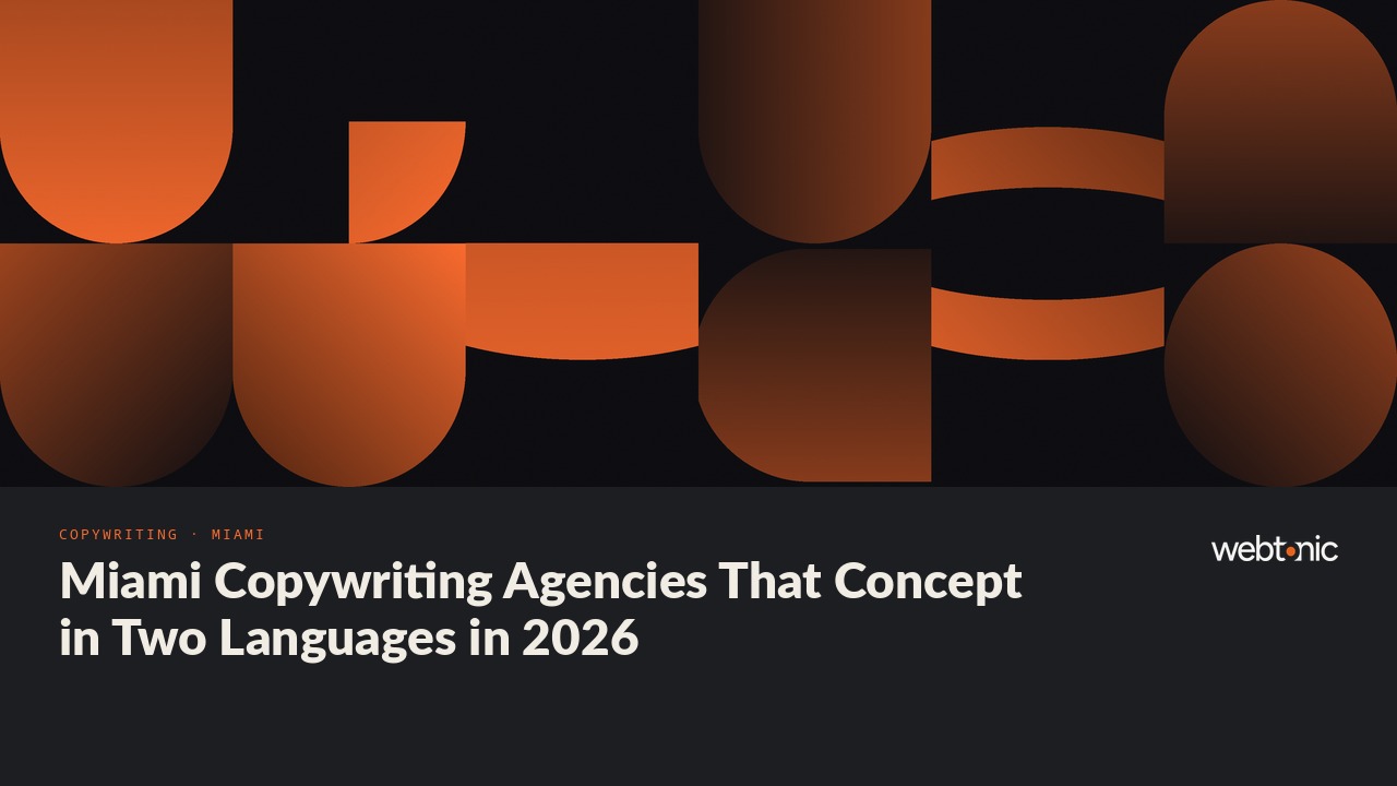 Miami Copywriting Agencies That Concept in Two Languages in 2026 — Web Tonic blog thumbnail