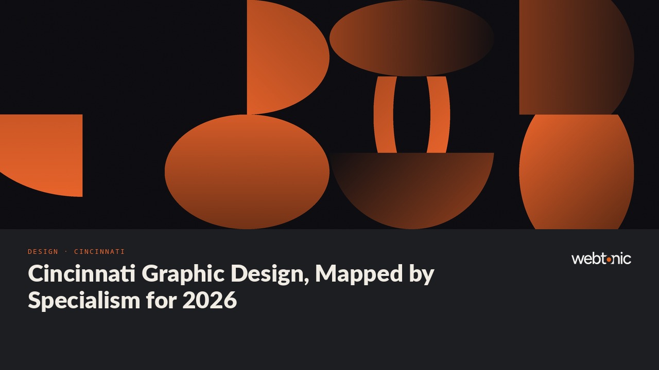 Cincinnati Graphic Design, Mapped by Specialism for 2026 — Web Tonic blog thumbnail