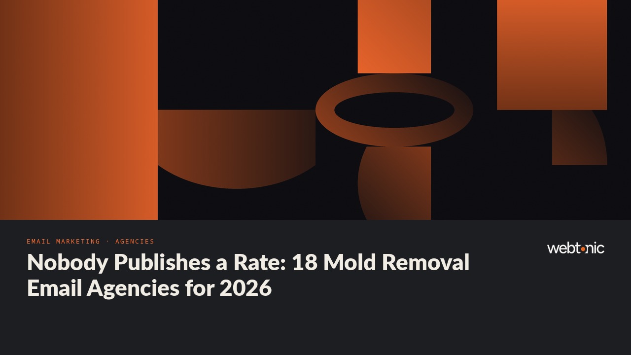 Nobody Publishes a Rate: 18 Mold Removal Email Agencies for 2026 — Web Tonic blog thumbnail