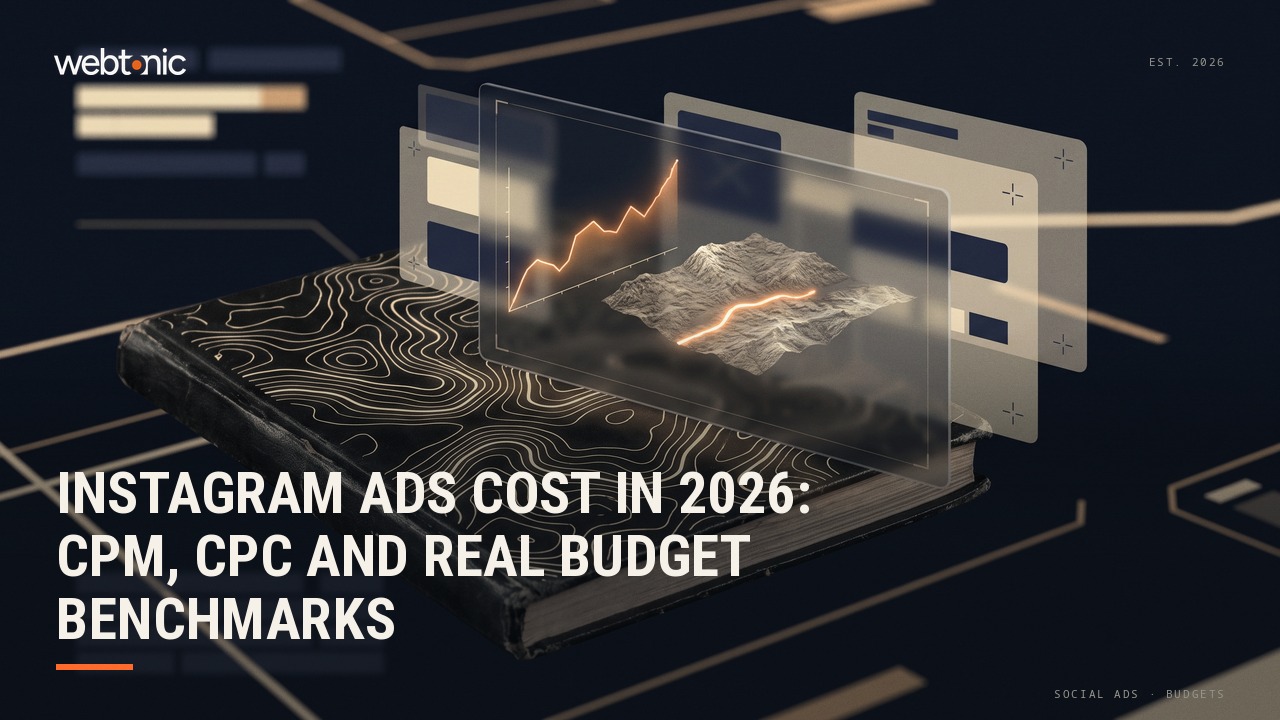 Instagram Ads Cost in 2026: CPM, CPC and Real Budget Benchmarks — Web Tonic blog thumbnail