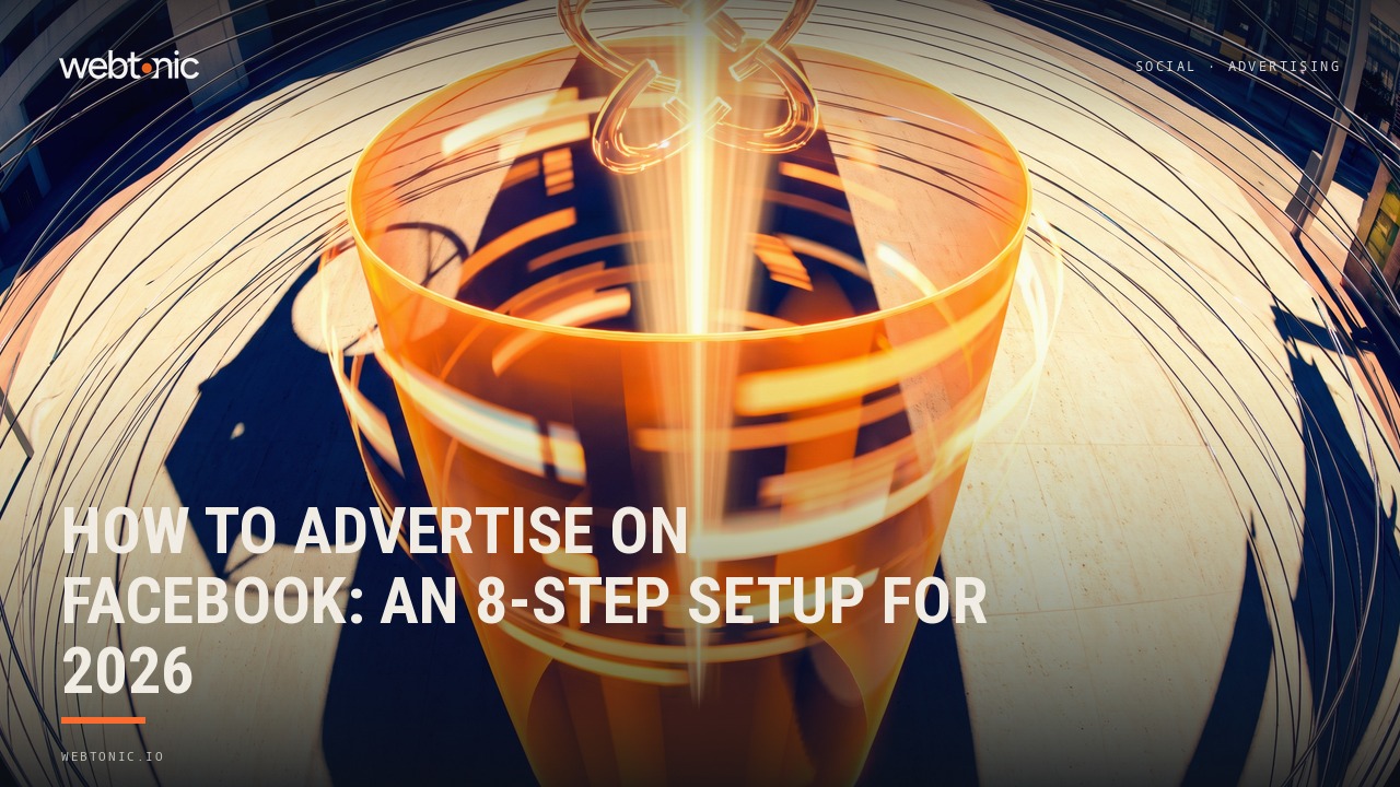 How to Advertise on Facebook: An 8-Step Setup for 2026 — Web Tonic blog thumbnail