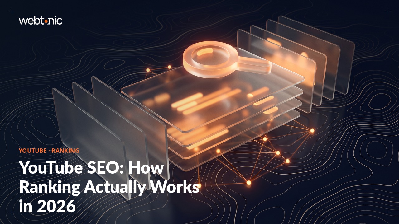 YouTube SEO: How Ranking Actually Works in 2026 — Web Tonic blog thumbnail
