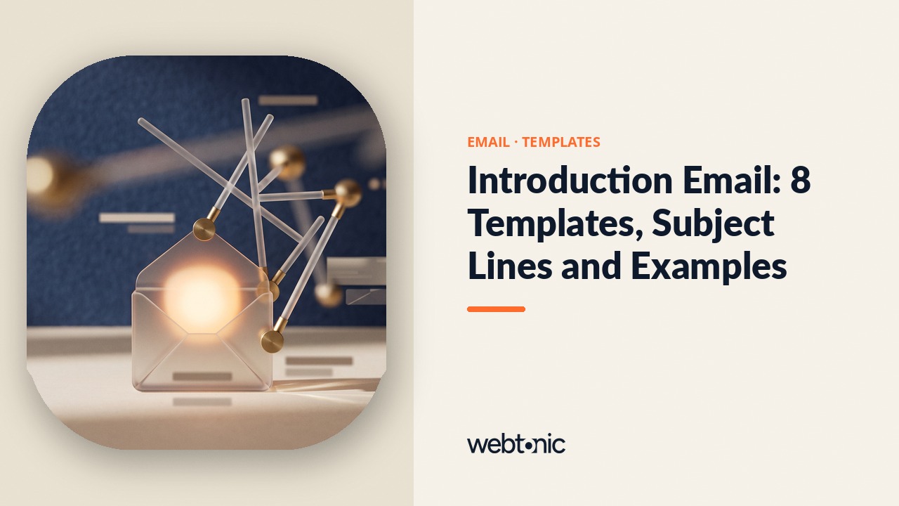Introduction Email: 8 Templates, Subject Lines and Examples — Web Tonic blog thumbnail