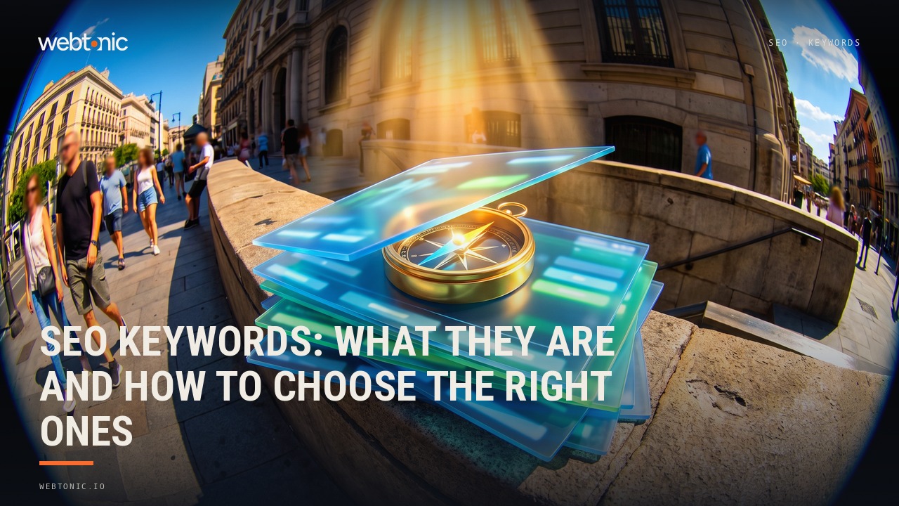 SEO Keywords: What They Are and How to Choose the Right Ones — Web Tonic blog thumbnail