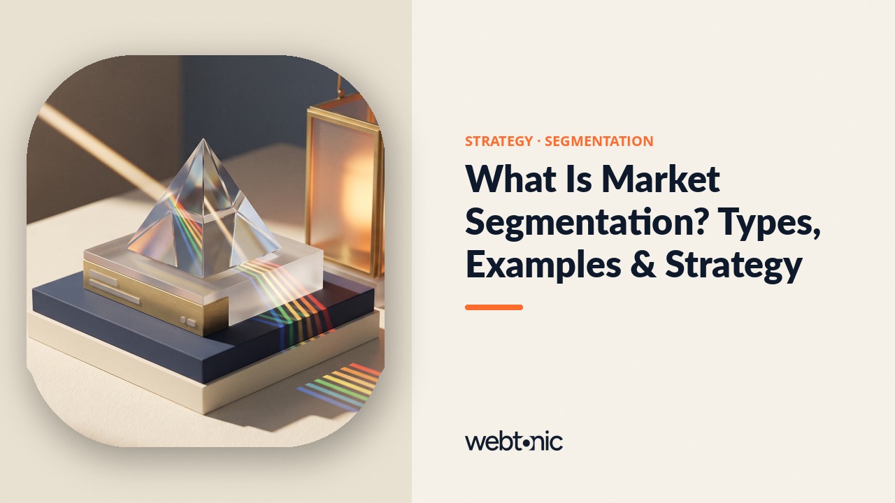 What Is Market Segmentation? Types, Examples & Strategy — Web Tonic blog thumbnail