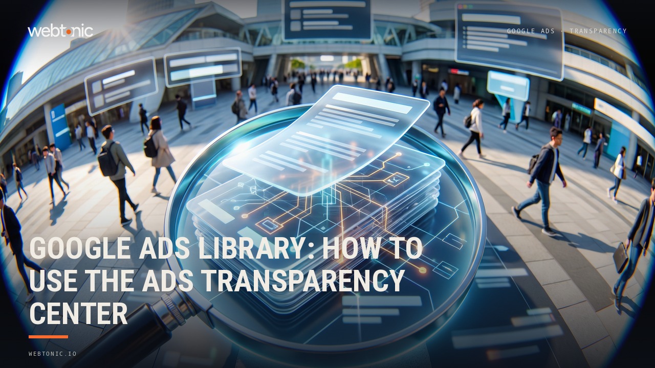 Google Ads Library: How to Use the Ads Transparency Center — Web Tonic blog thumbnail